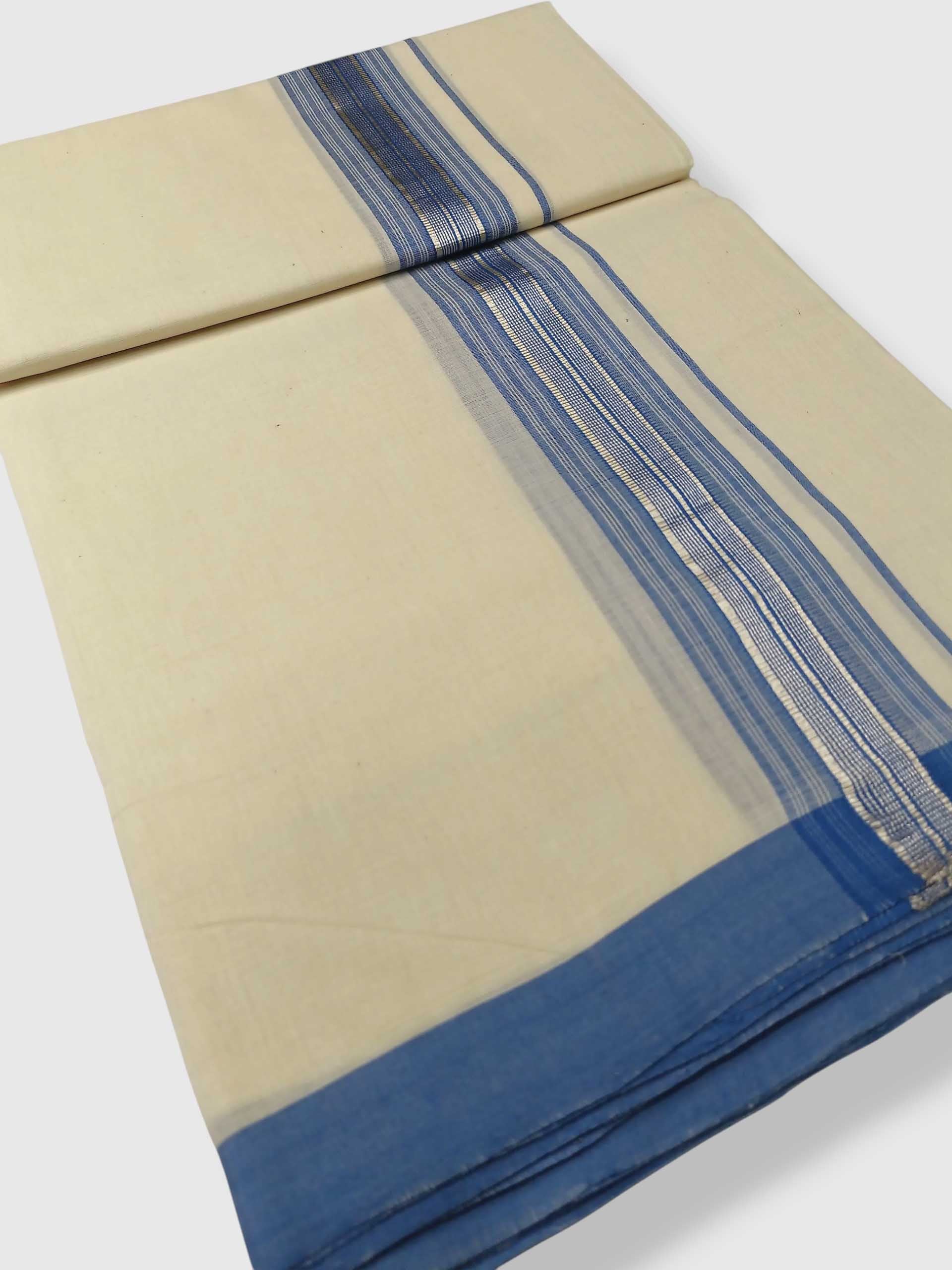 Kerala Balaramapuram Pure Cotton Handloom Mundu/Dhoti