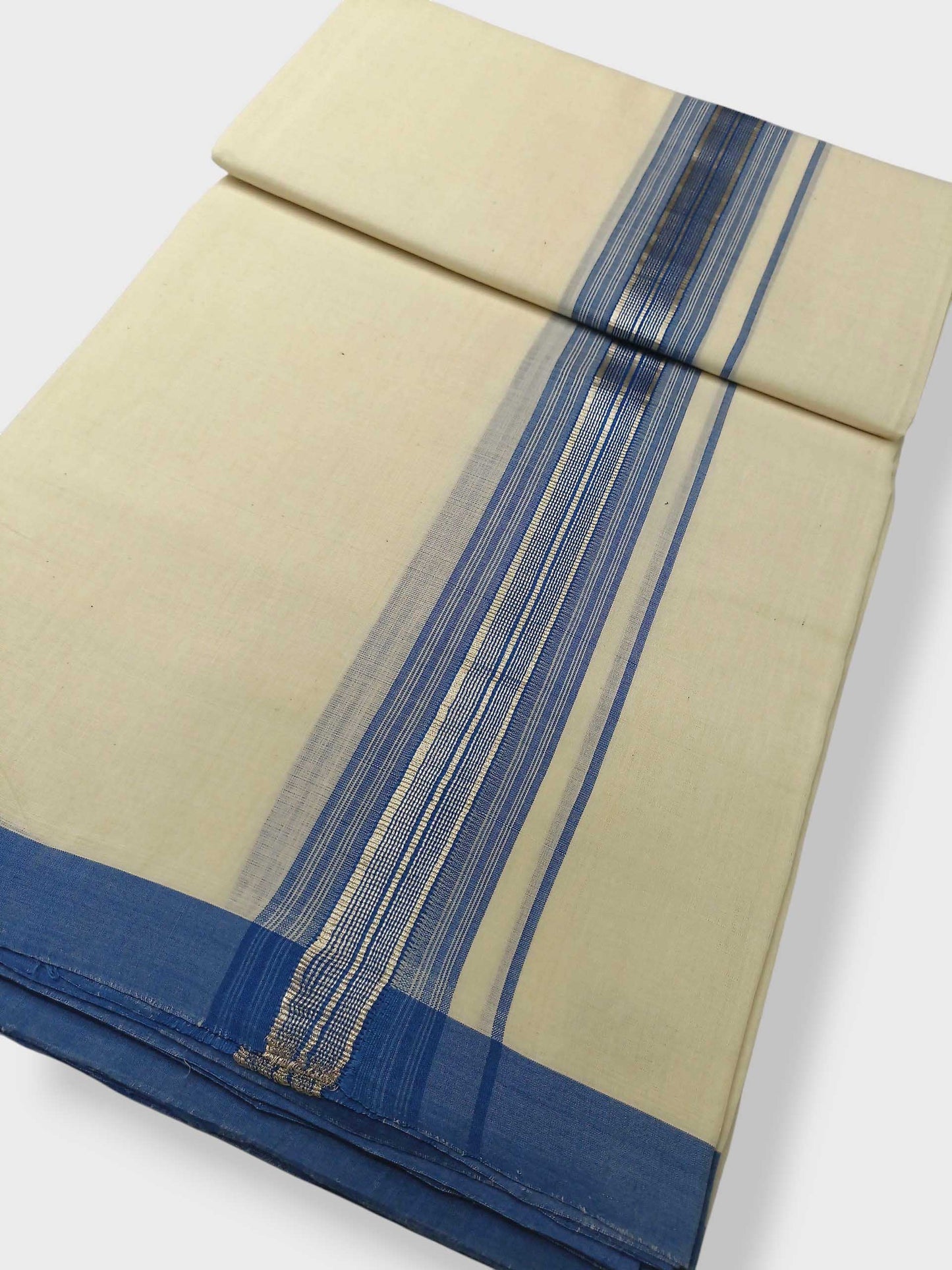 Kerala Balaramapuram Pure Cotton Handloom Mundu/Dhoti