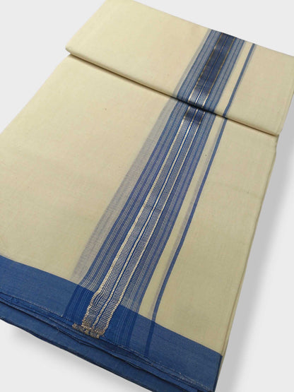 Kerala Balaramapuram Pure Cotton Handloom Mundu/Dhoti