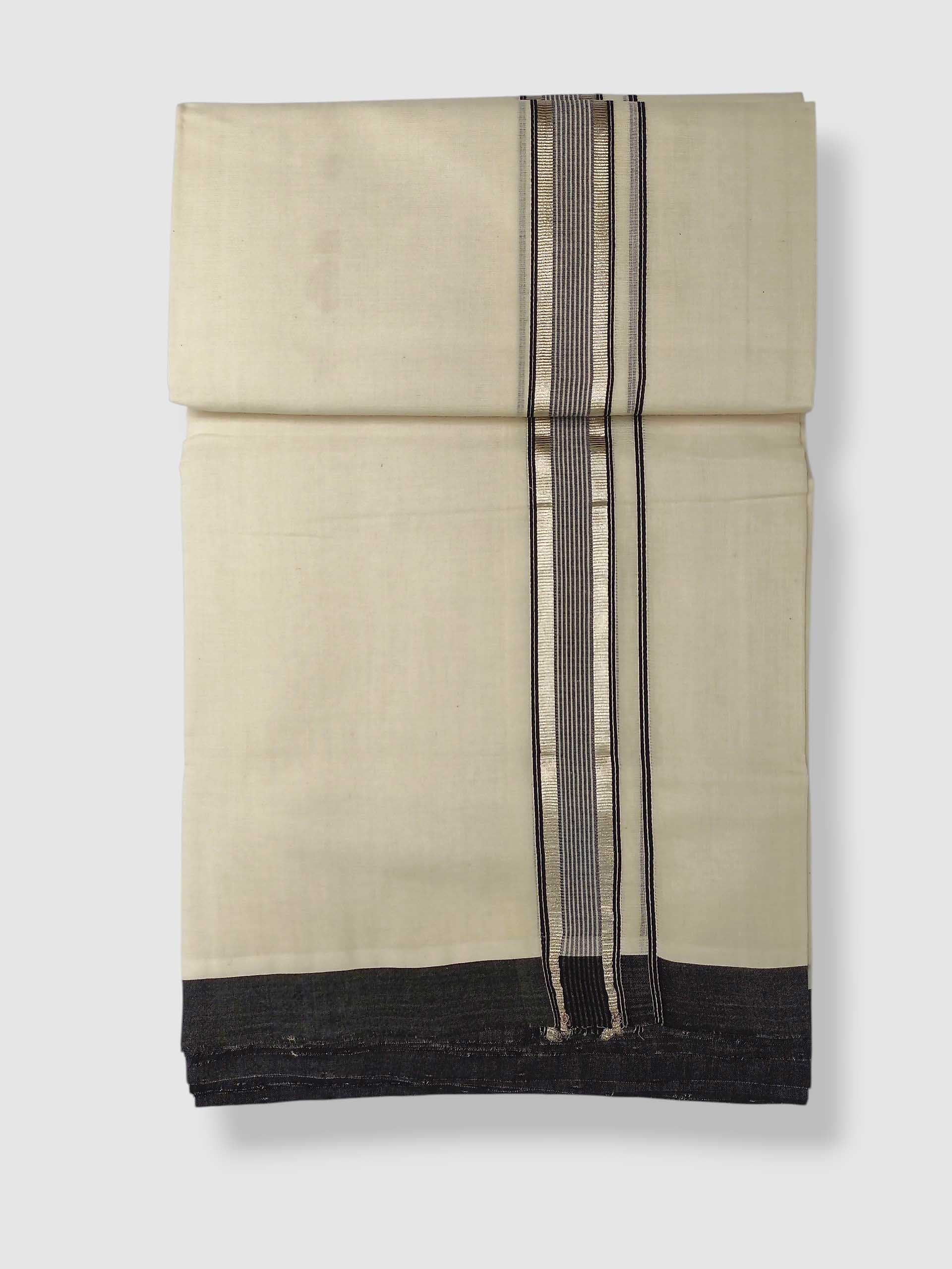 Kerala Balaramapuram Pure Cotton Handloom Mundu/Dhoti