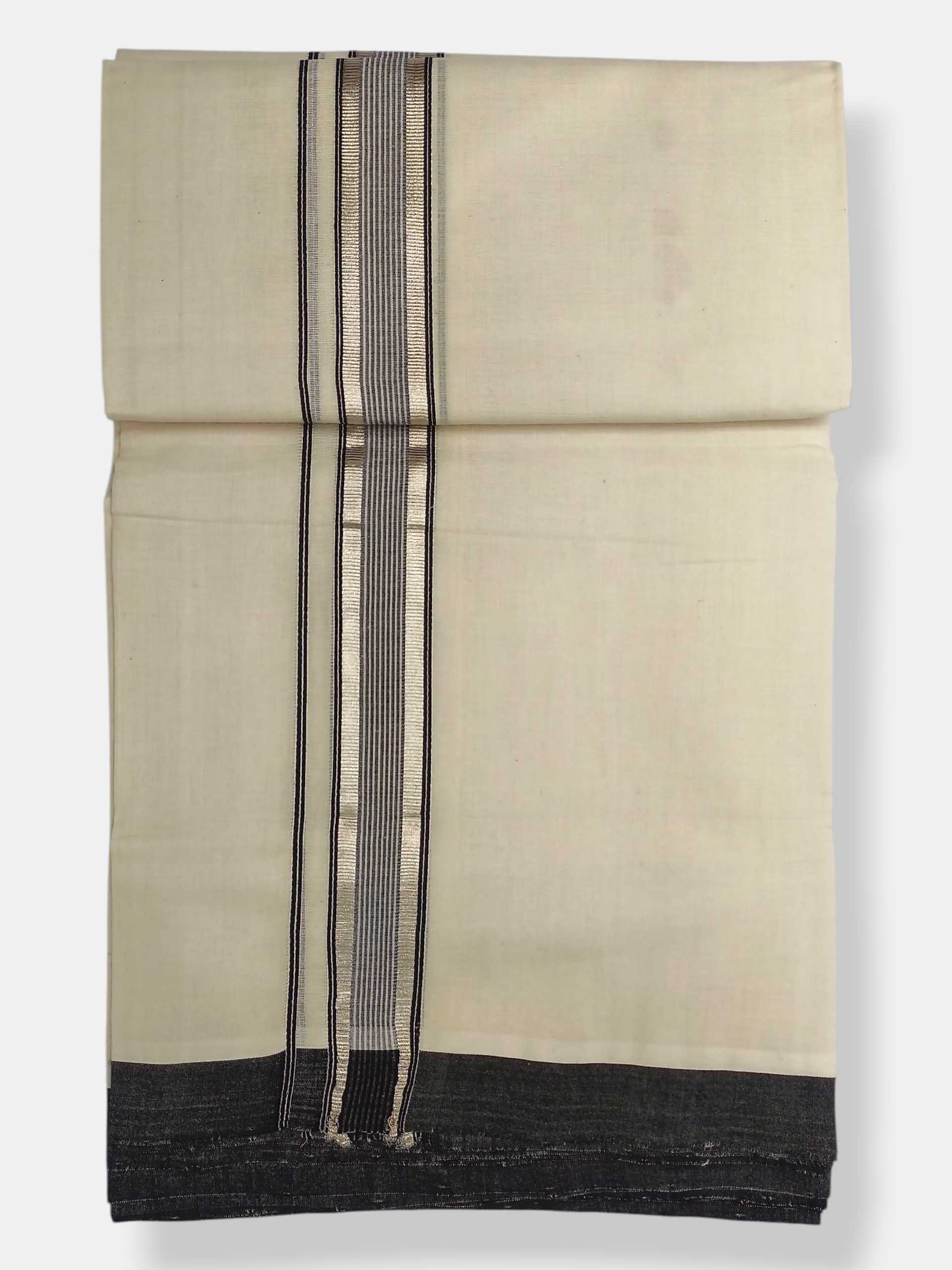Kerala Balaramapuram Pure Cotton Handloom Mundu/Dhoti