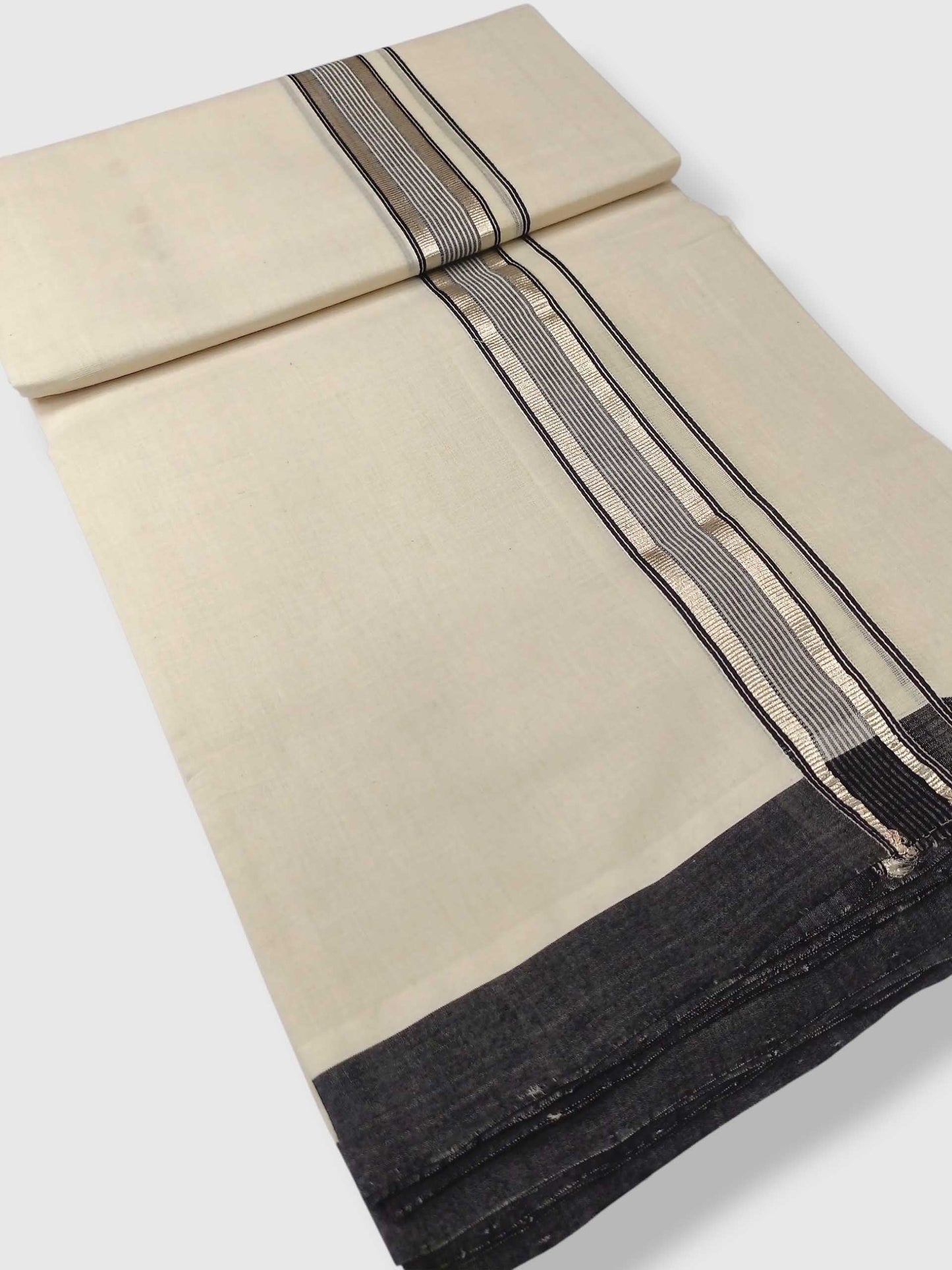 Kerala Balaramapuram Pure Cotton Handloom Mundu/Dhoti