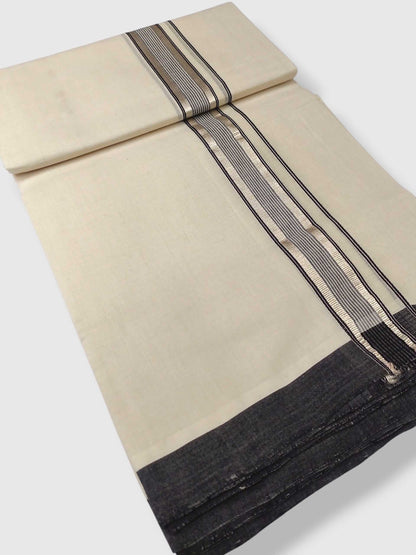 Kerala Balaramapuram Pure Cotton Handloom Mundu/Dhoti