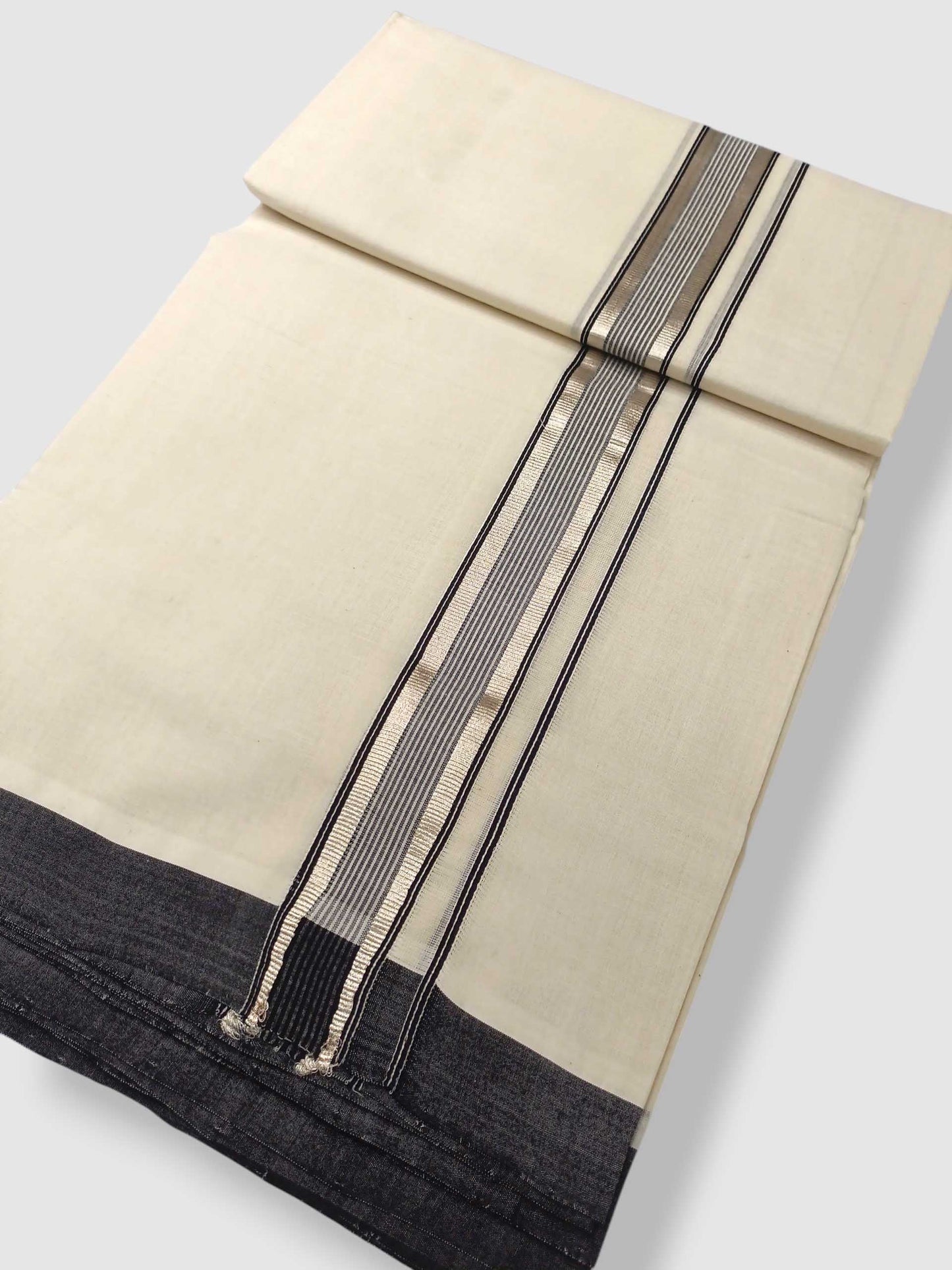 Kerala Balaramapuram Pure Cotton Handloom Mundu/Dhoti