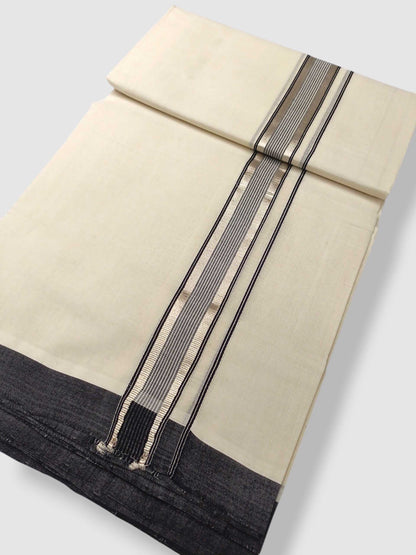 Kerala Balaramapuram Pure Cotton Handloom Mundu/Dhoti