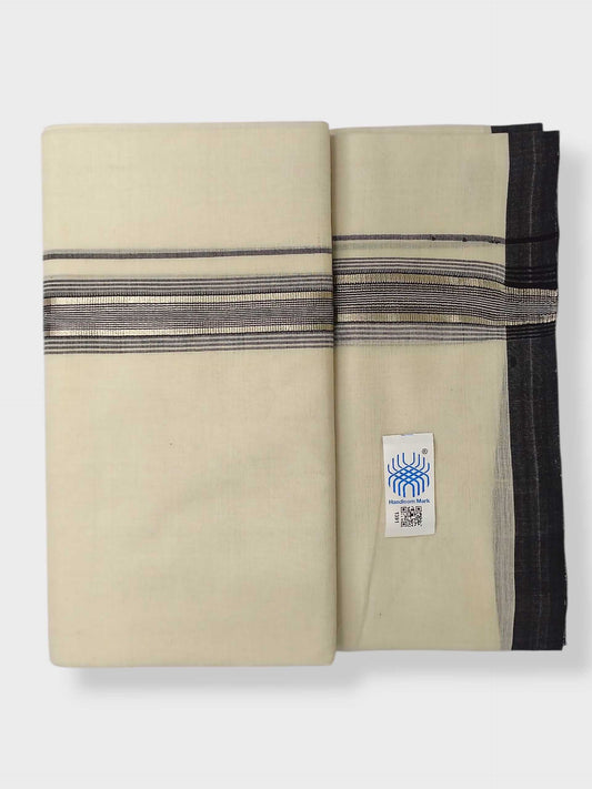 Kerala Balaramapuram Pure Cotton Handloom Mundu/Dhoti