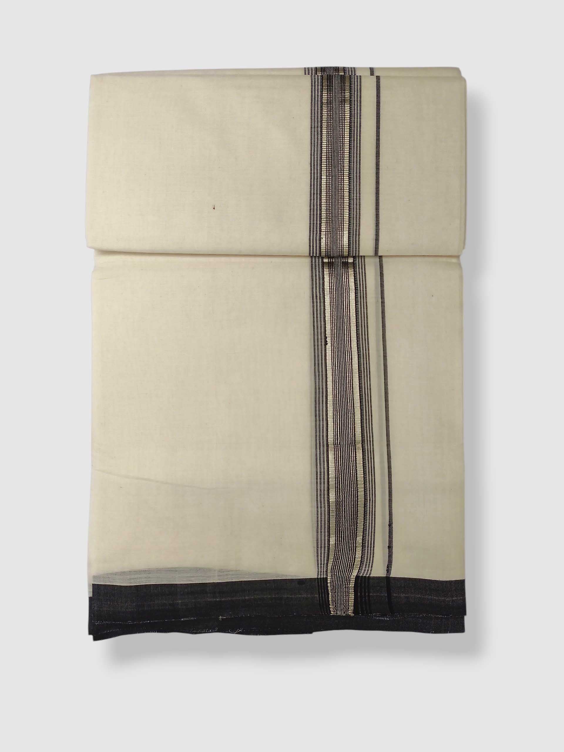 Kerala Balaramapuram Pure Cotton Handloom Mundu/Dhoti