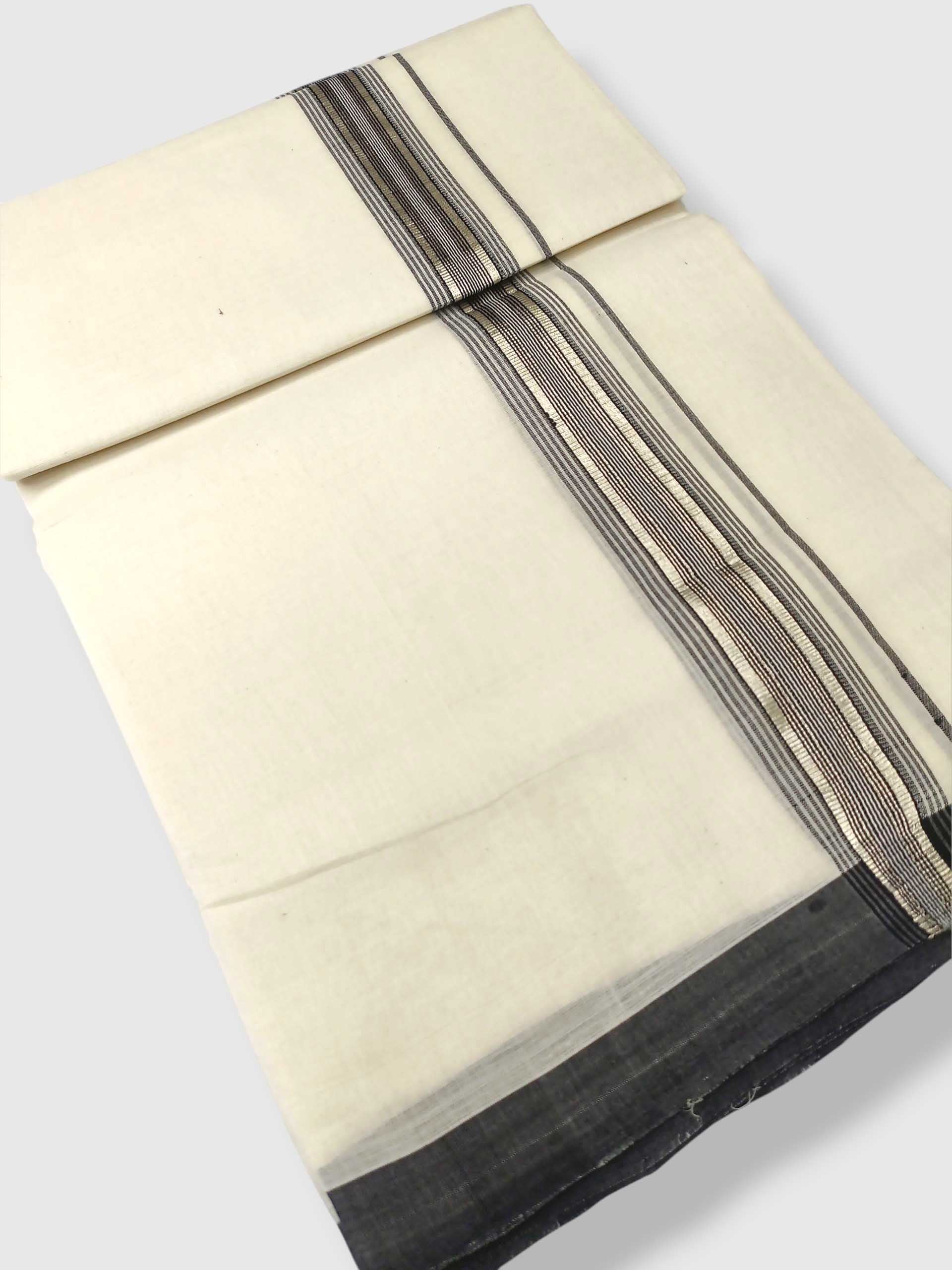 Kerala Balaramapuram Pure Cotton Handloom Mundu/Dhoti