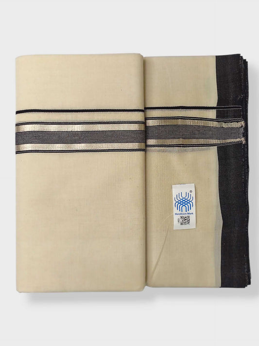 Kerala Balaramapuram Pure Cotton Handloom Mundu/Dhoti