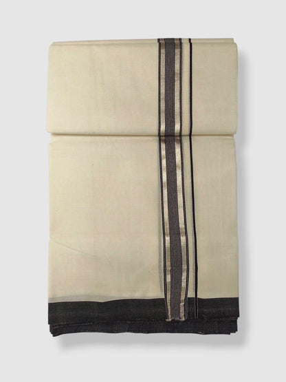 Kerala Balaramapuram Pure Cotton Handloom Mundu/Dhoti
