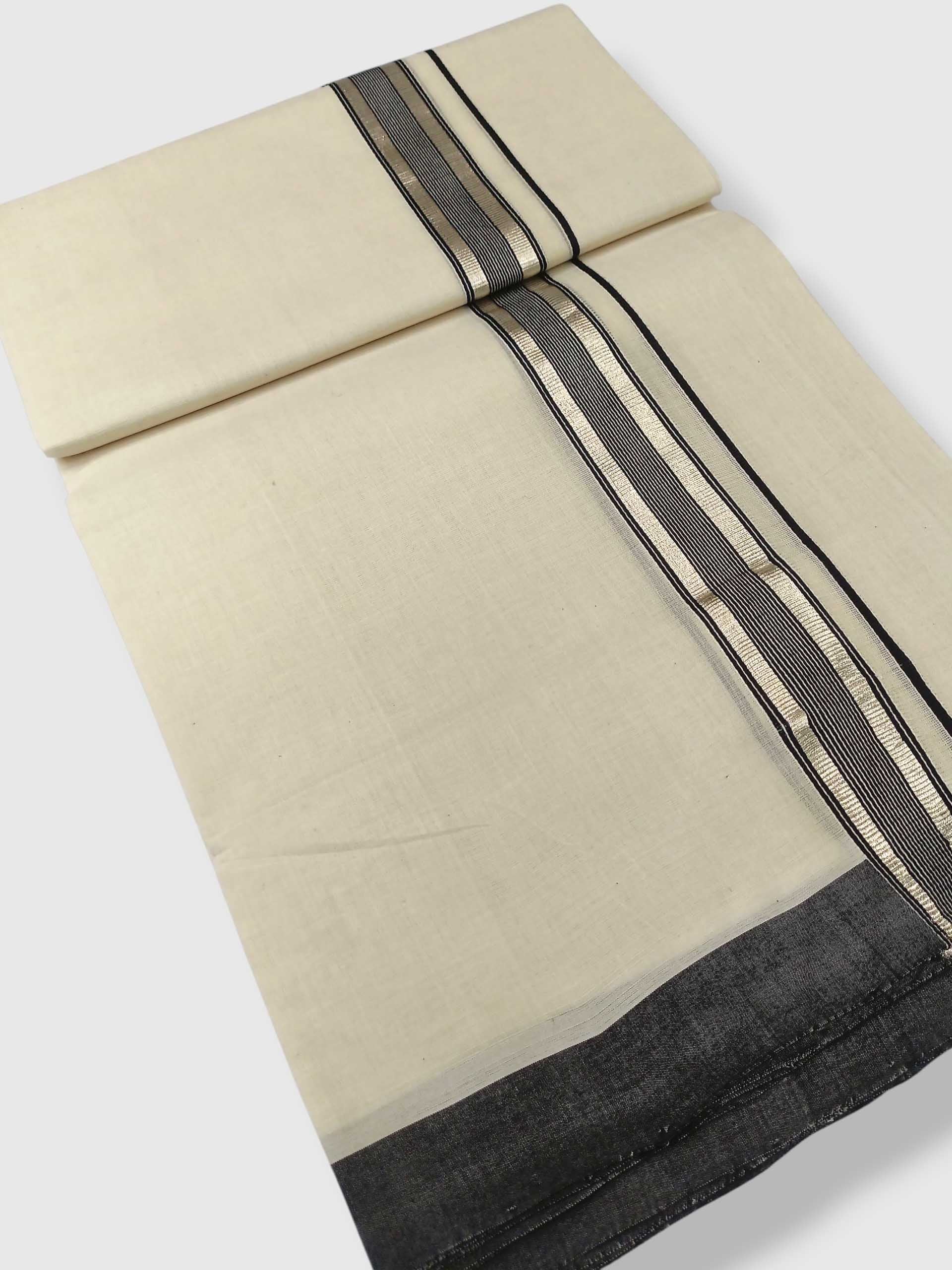 Kerala Balaramapuram Pure Cotton Handloom Mundu/Dhoti
