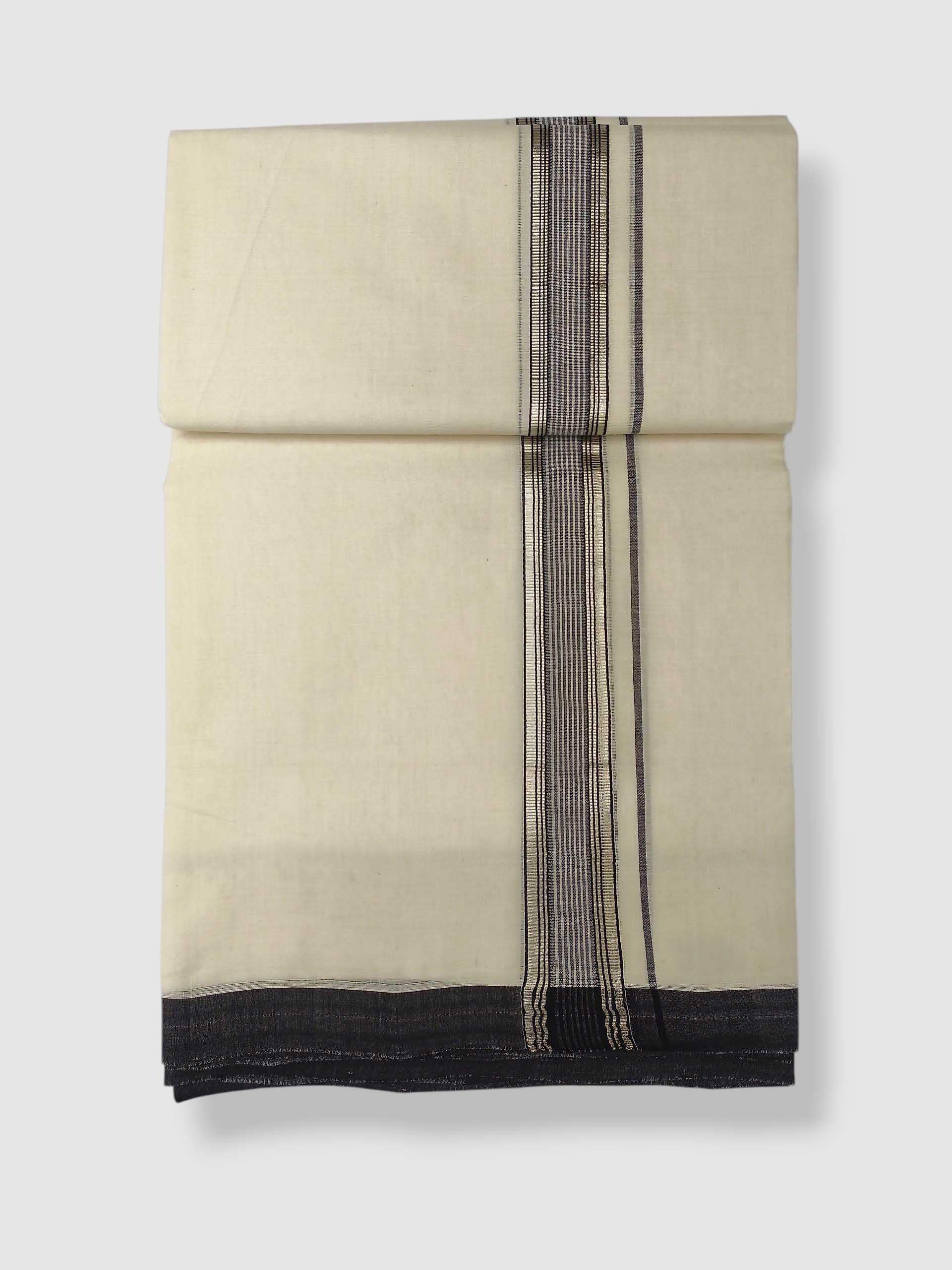 Kerala Balaramapuram Pure Cotton Handloom Mundu/Dhoti