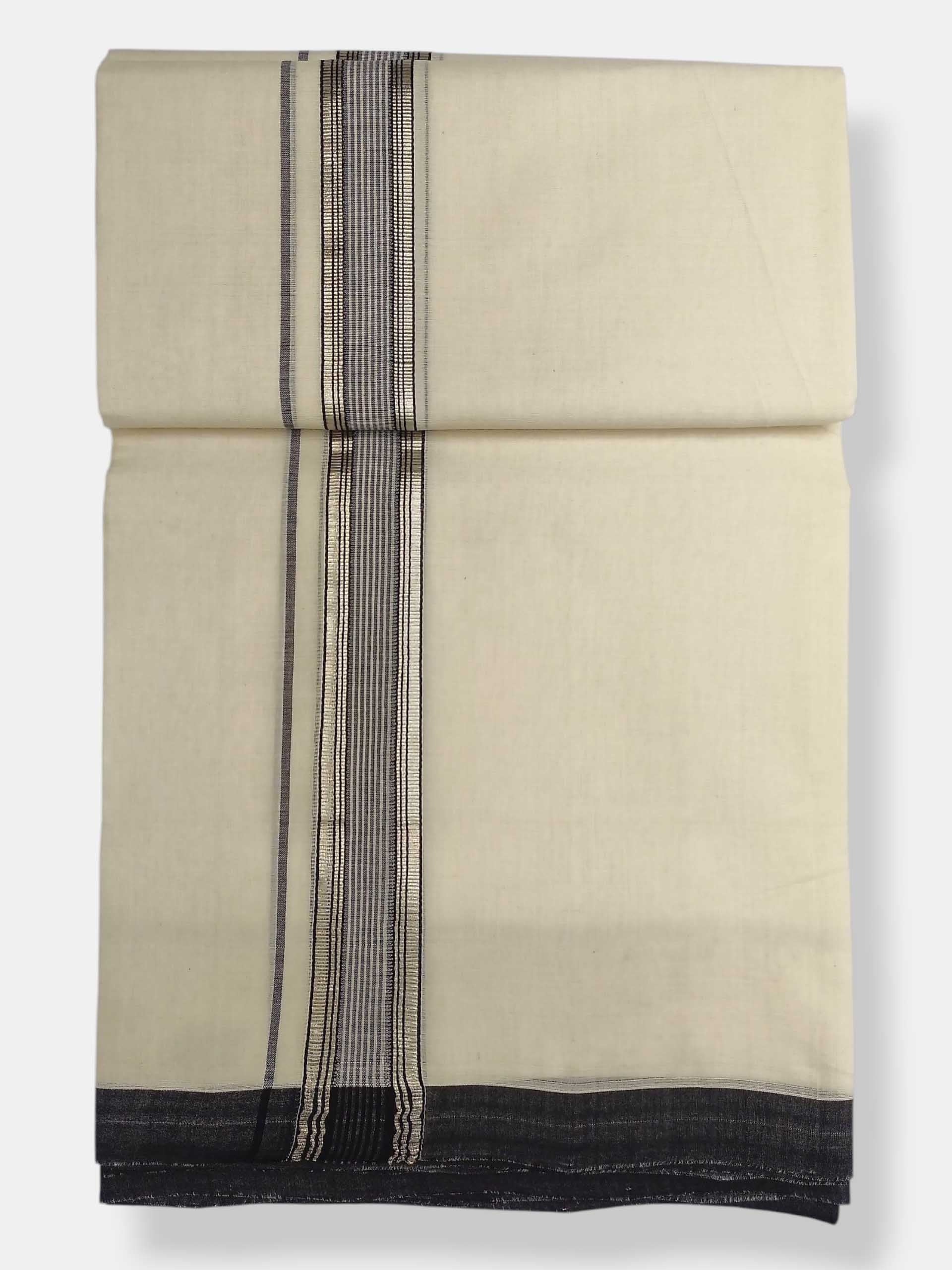 Kerala Balaramapuram Pure Cotton Handloom Mundu/Dhoti