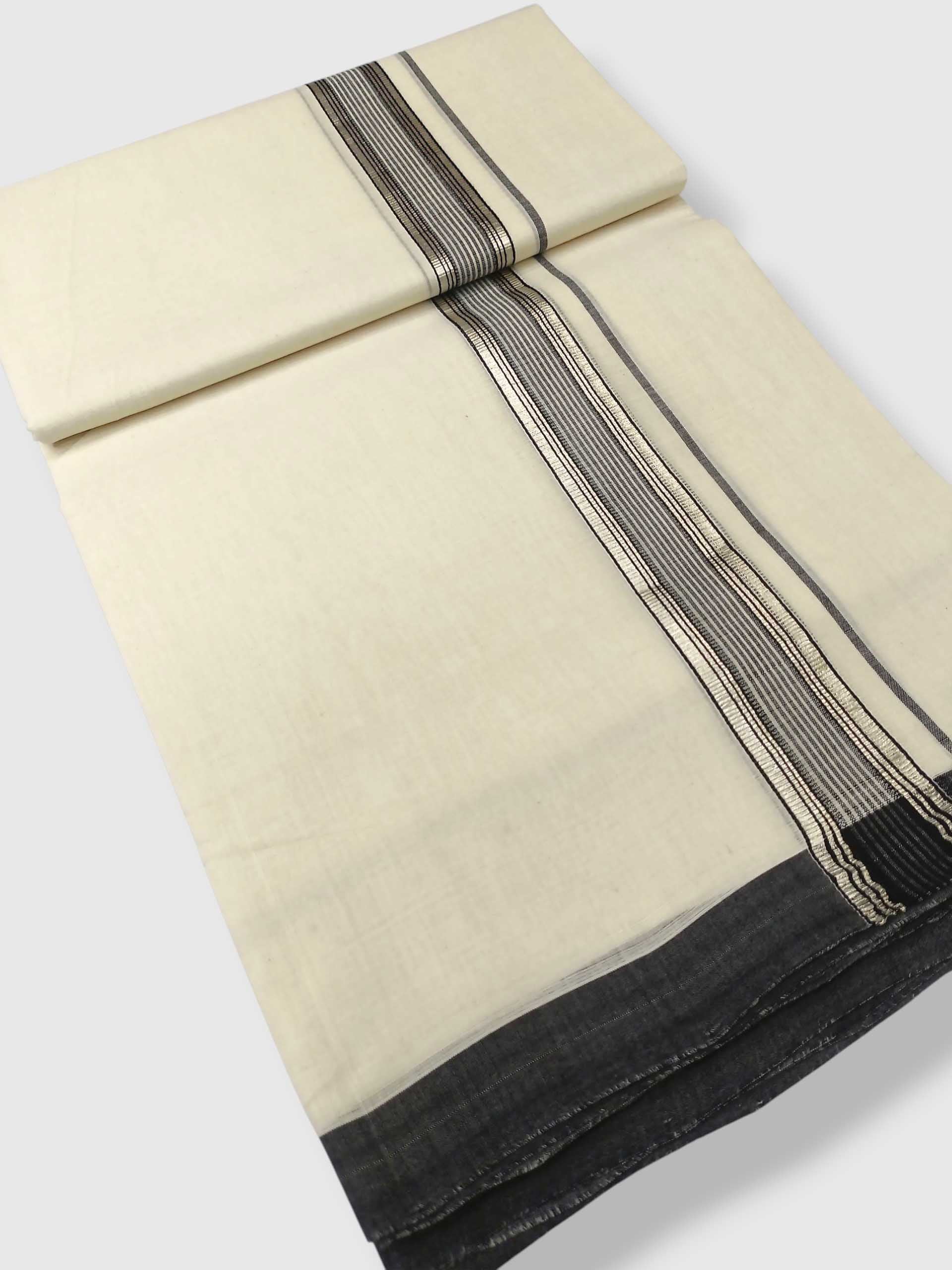 Kerala Balaramapuram Pure Cotton Handloom Mundu/Dhoti