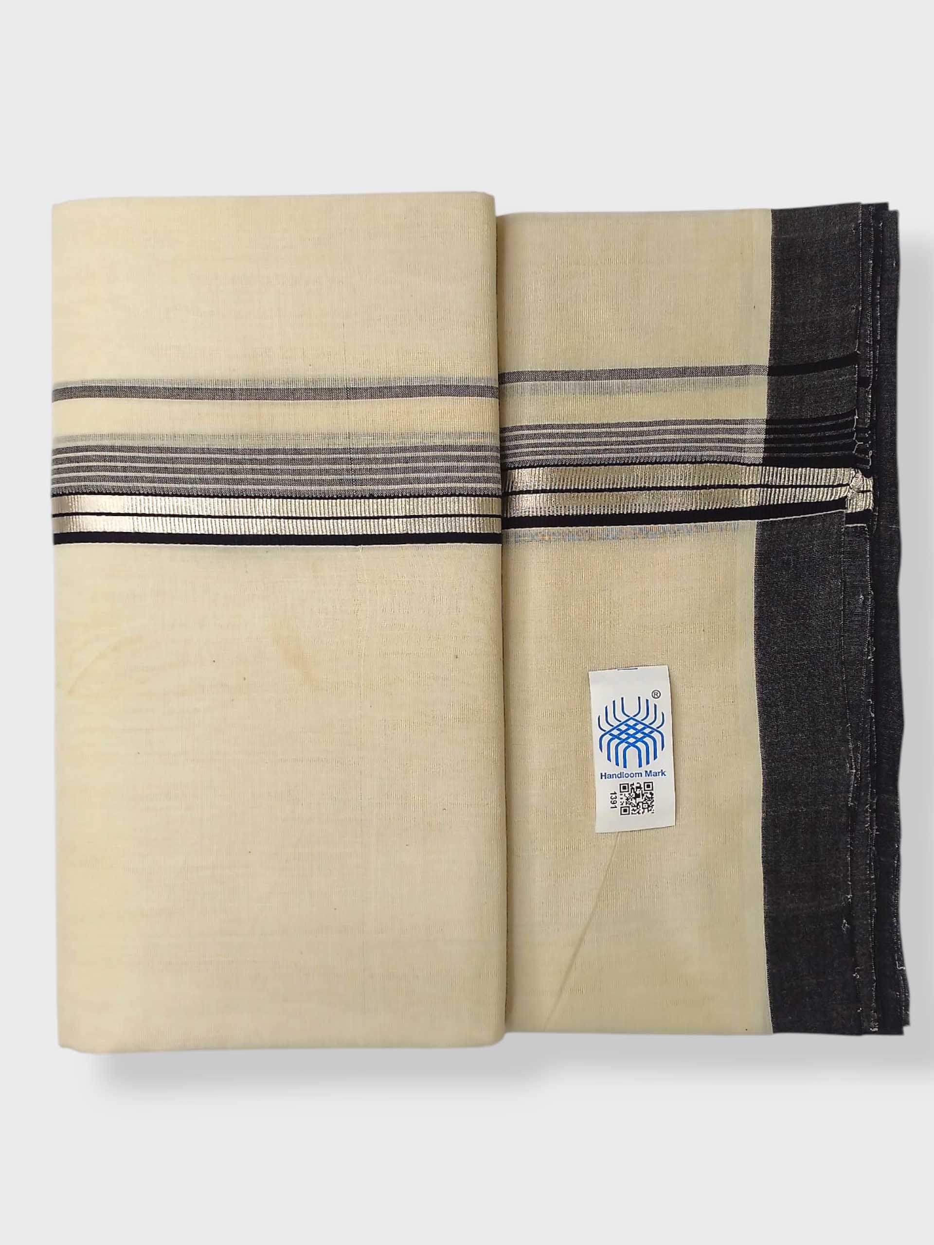 Kerala Balaramapuram Pure Cotton Handloom Mundu/Dhoti