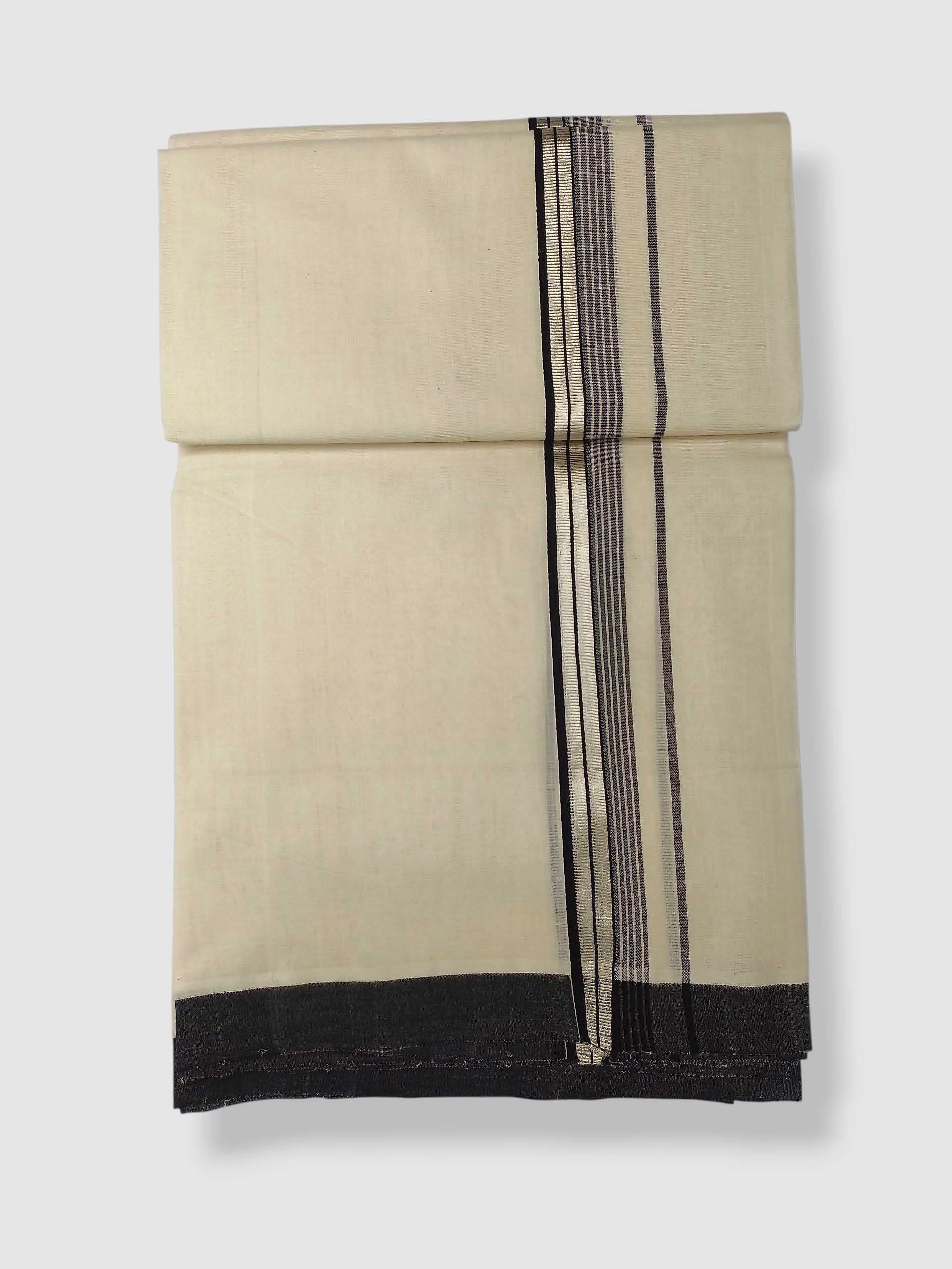 Kerala Balaramapuram Pure Cotton Handloom Mundu/Dhoti