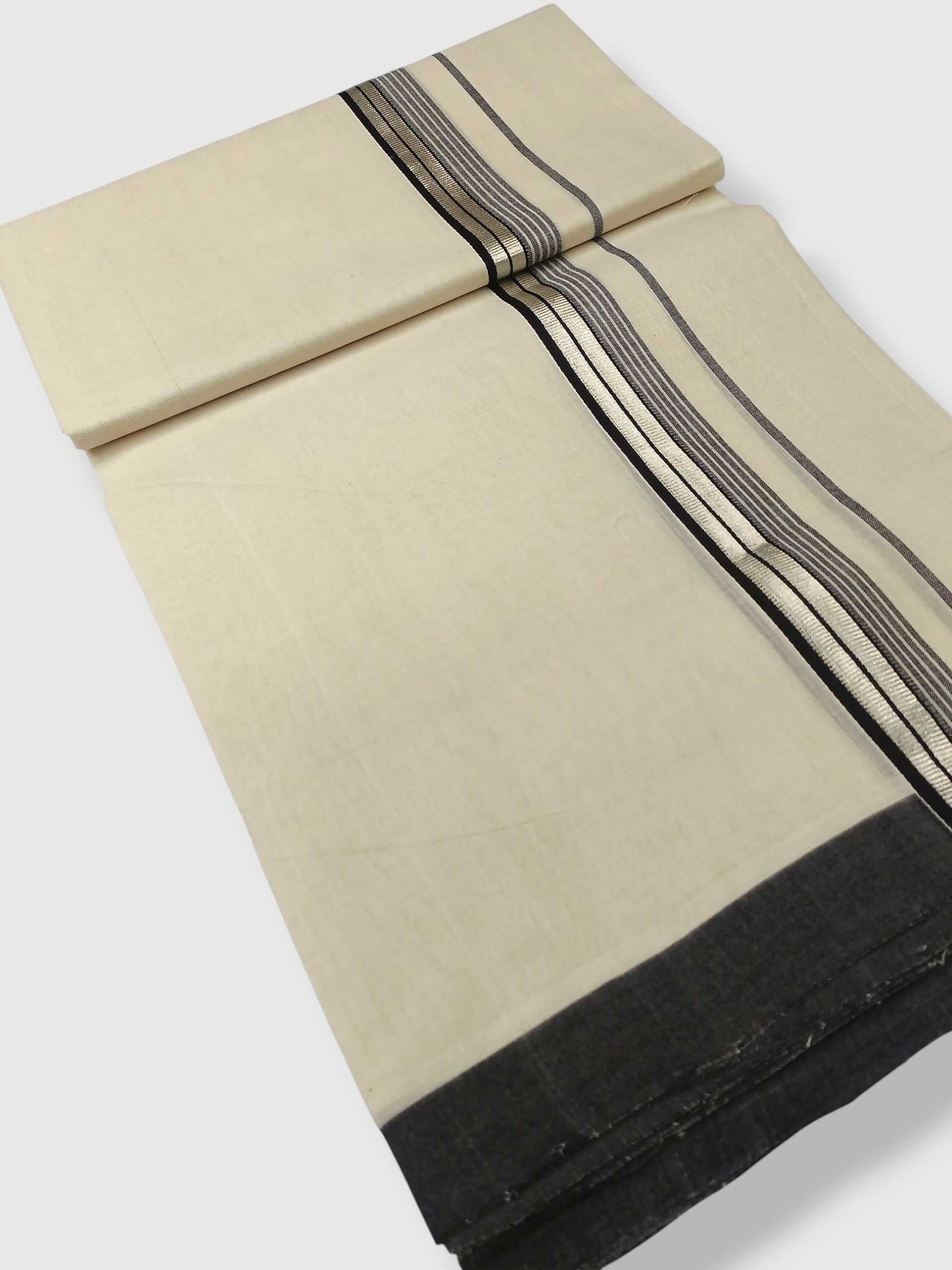 Kerala Balaramapuram Pure Cotton Handloom Mundu/Dhoti