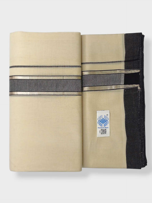 Kerala Balaramapuram Pure Cotton Handloom Mundu/Dhoti