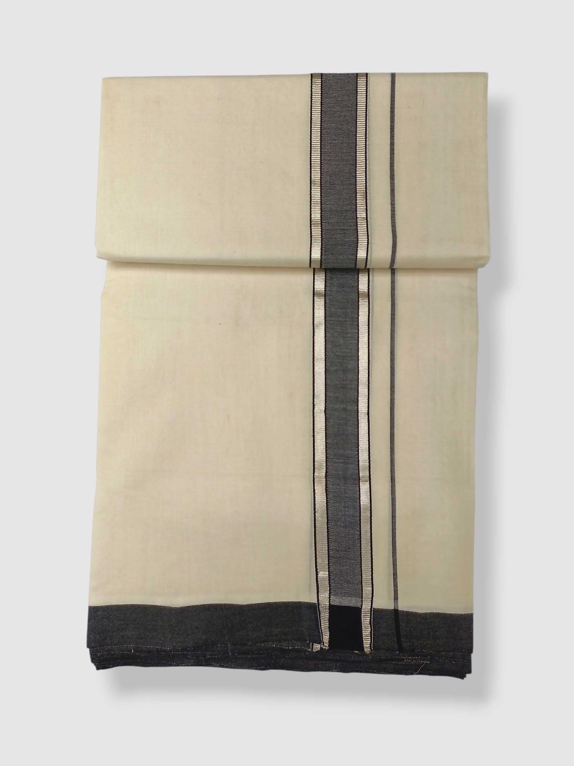 Kerala Balaramapuram Pure Cotton Handloom Mundu/Dhoti
