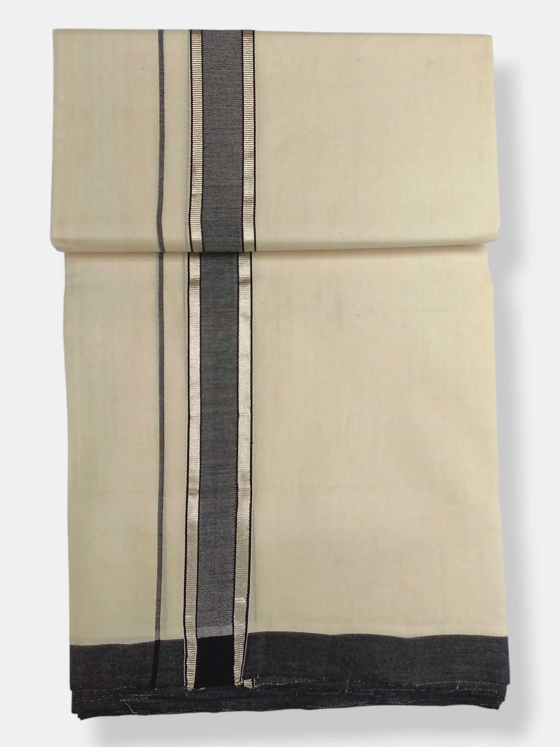 Kerala Balaramapuram Pure Cotton Handloom Mundu/Dhoti