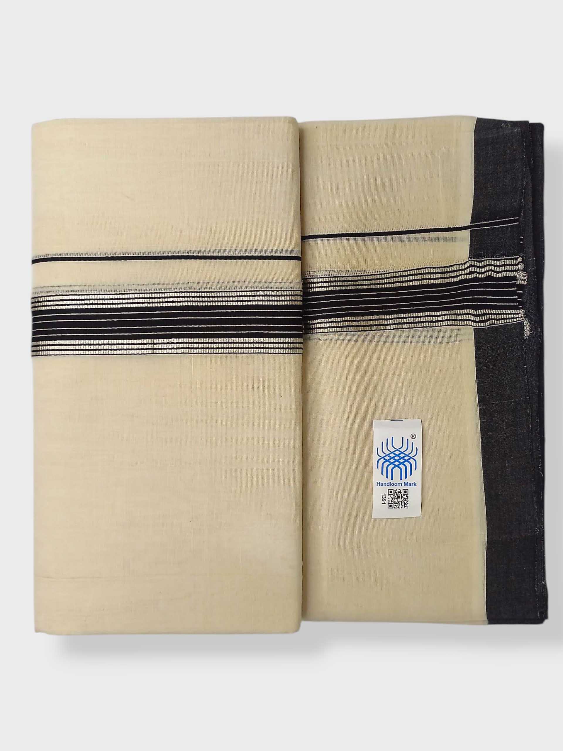 Kerala Balaramapuram Pure Cotton Handloom Mundu/Dhoti