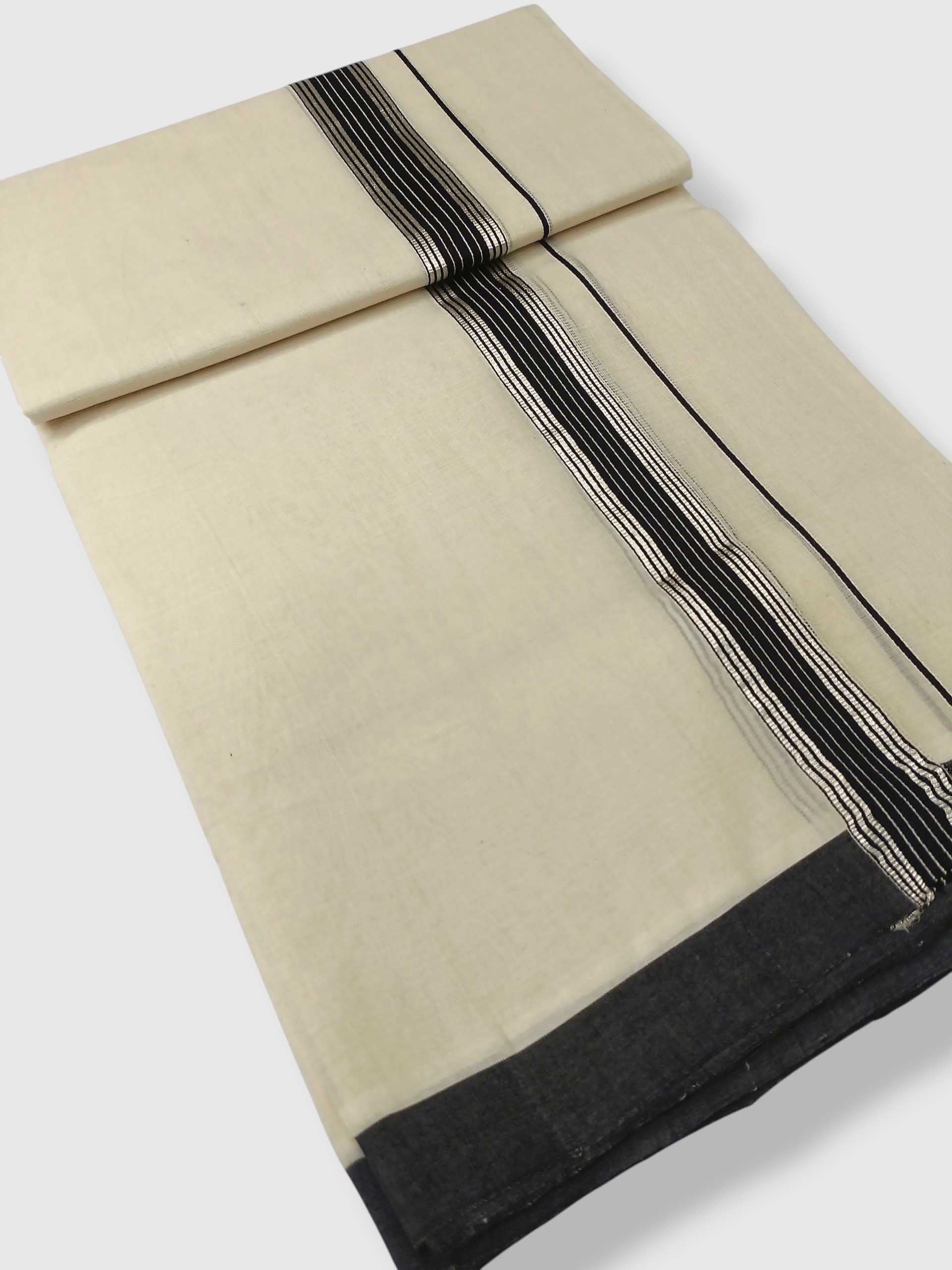 Kerala Balaramapuram Pure Cotton Handloom Mundu/Dhoti