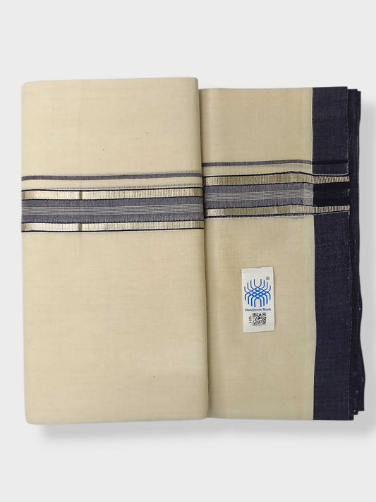 Kerala Balaramapuram Pure Cotton Handloom Mundu/Dhoti