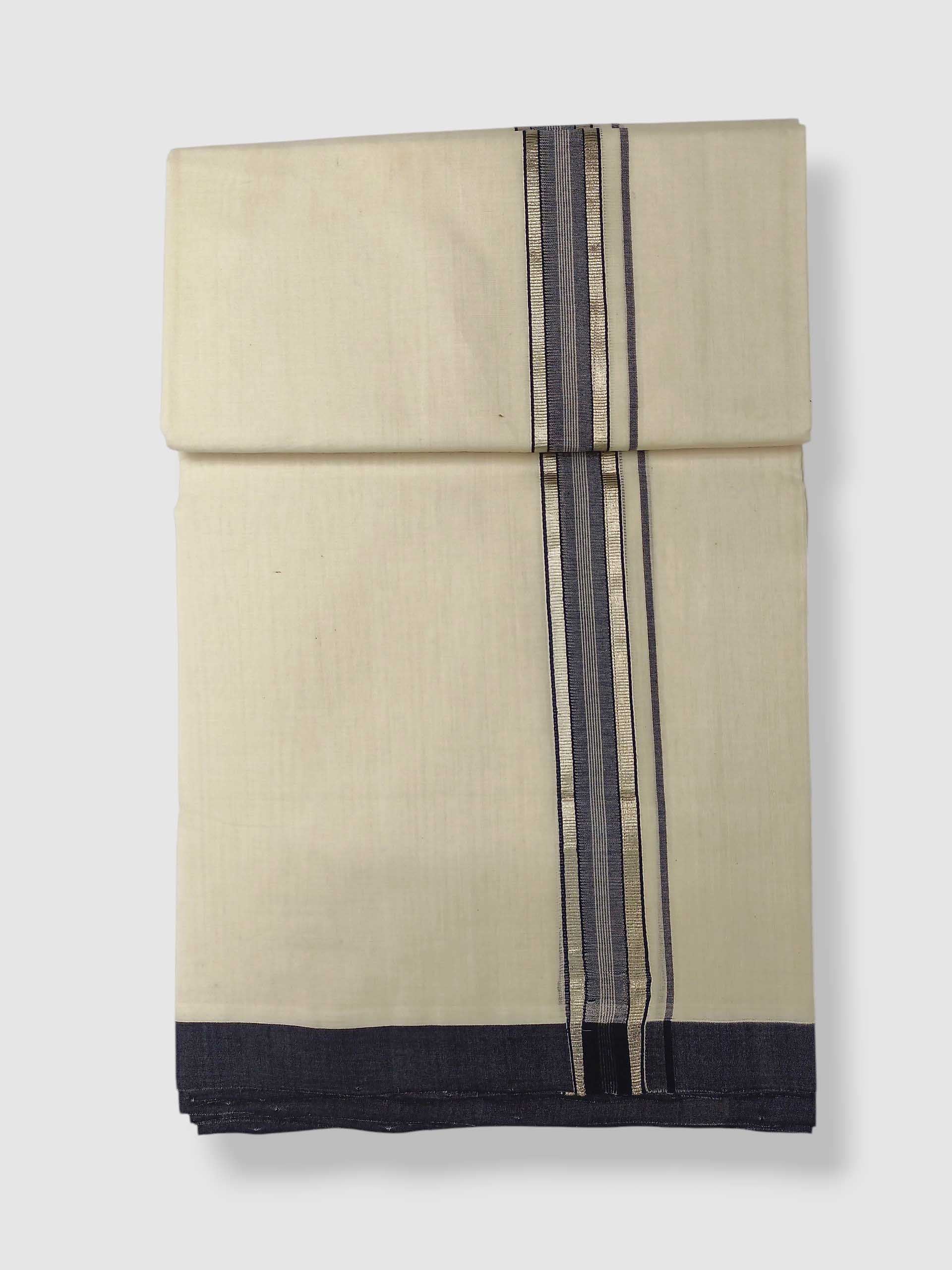 Kerala Balaramapuram Pure Cotton Handloom Mundu/Dhoti