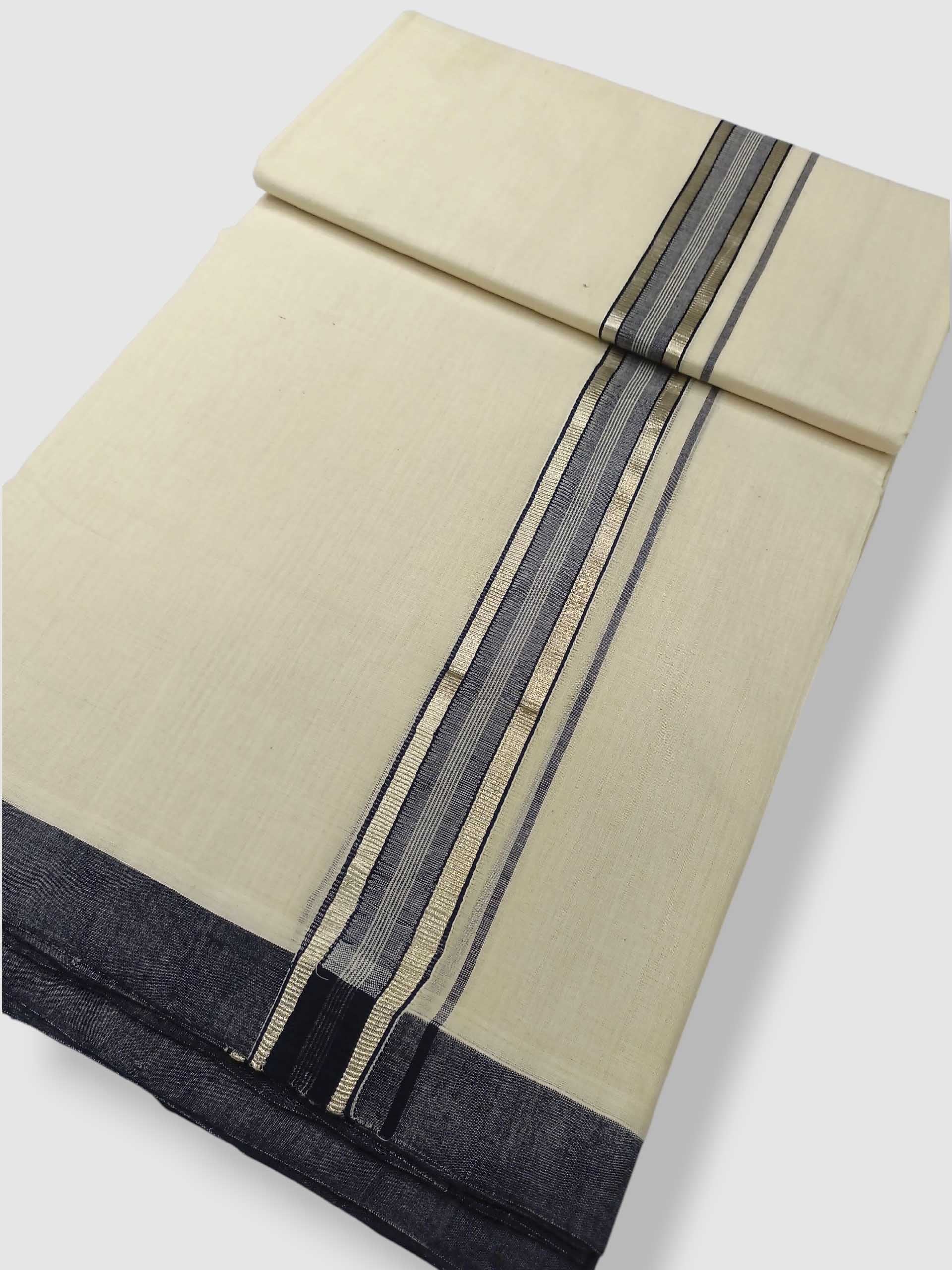 Kerala Balaramapuram Pure Cotton Handloom Mundu/Dhoti