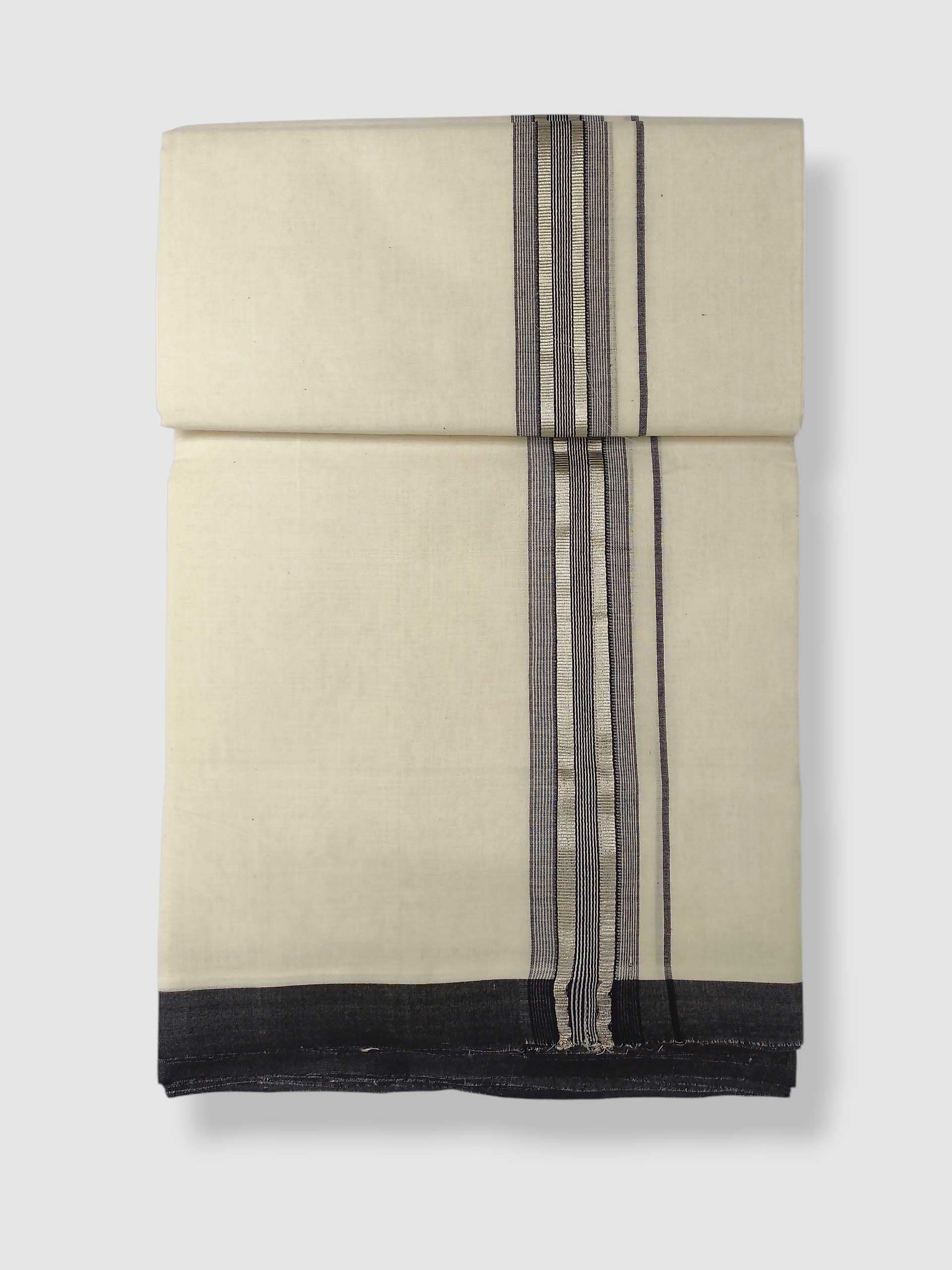 Kerala Balaramapuram Pure Cotton Handloom Mundu/Dhoti