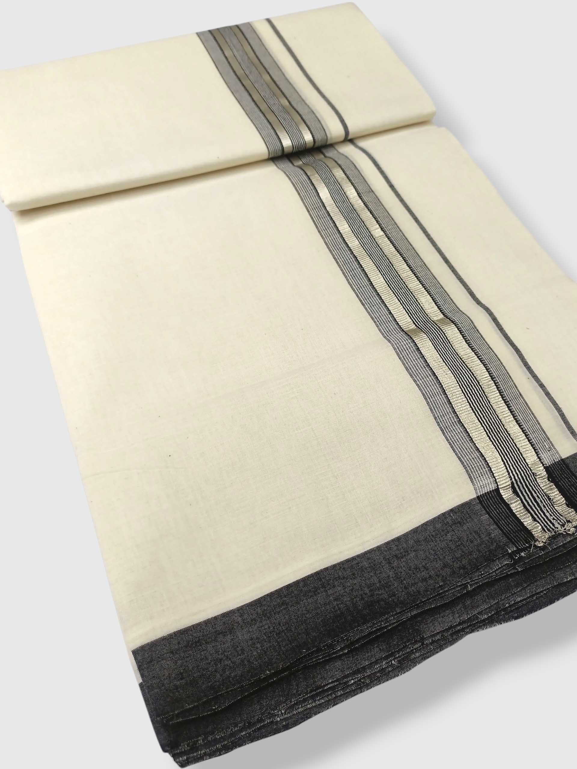 Kerala Balaramapuram Pure Cotton Handloom Mundu/Dhoti