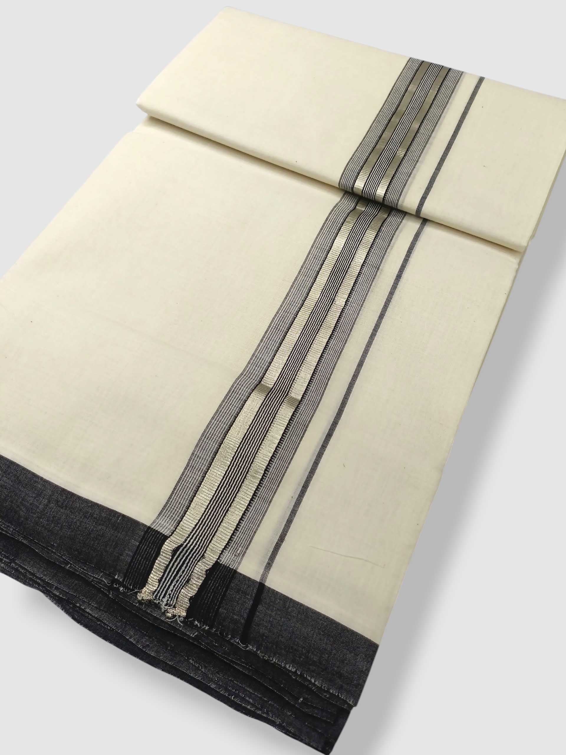 Kerala Balaramapuram Pure Cotton Handloom Mundu/Dhoti