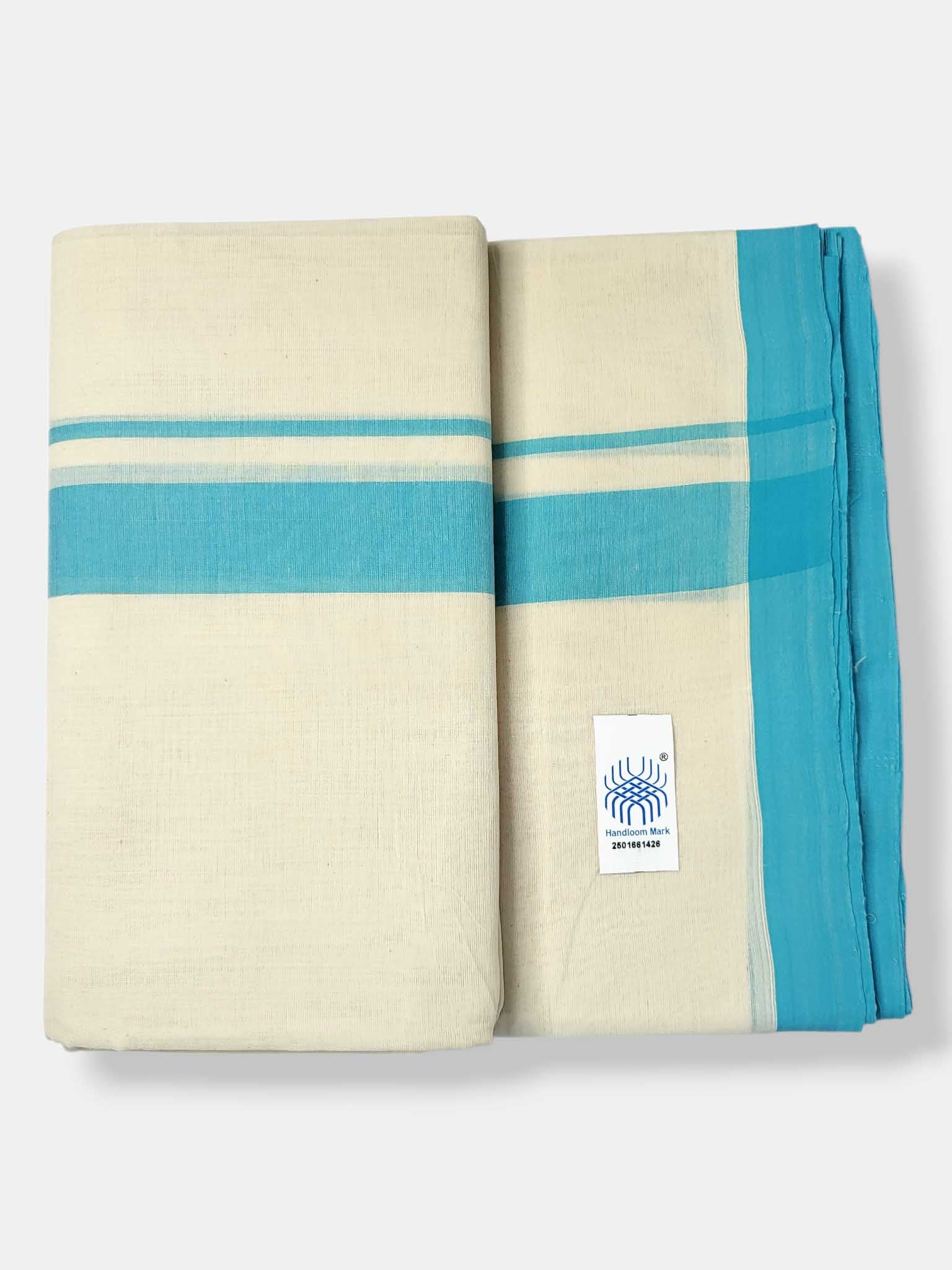 Kerala Balaramapuram Pure Cotton Handloom Mundu/Dhoti