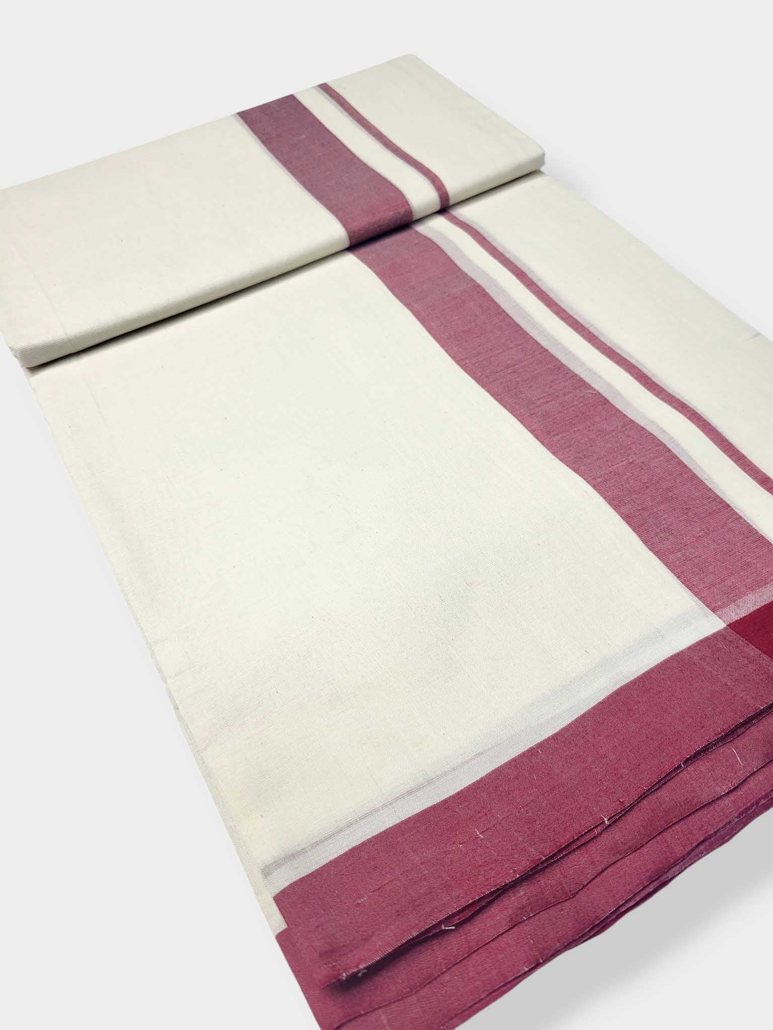 Kerala Balaramapuram Pure Cotton Handloom Mundu/Dhoti