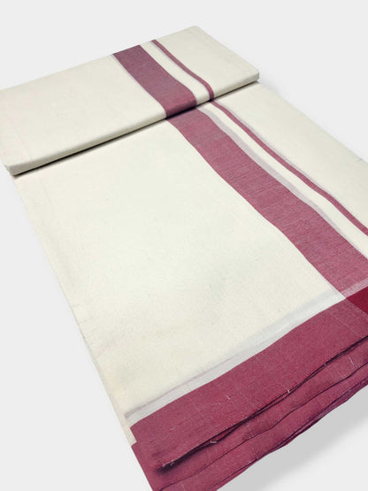 Kerala Balaramapuram Pure Cotton Handloom Mundu/Dhoti