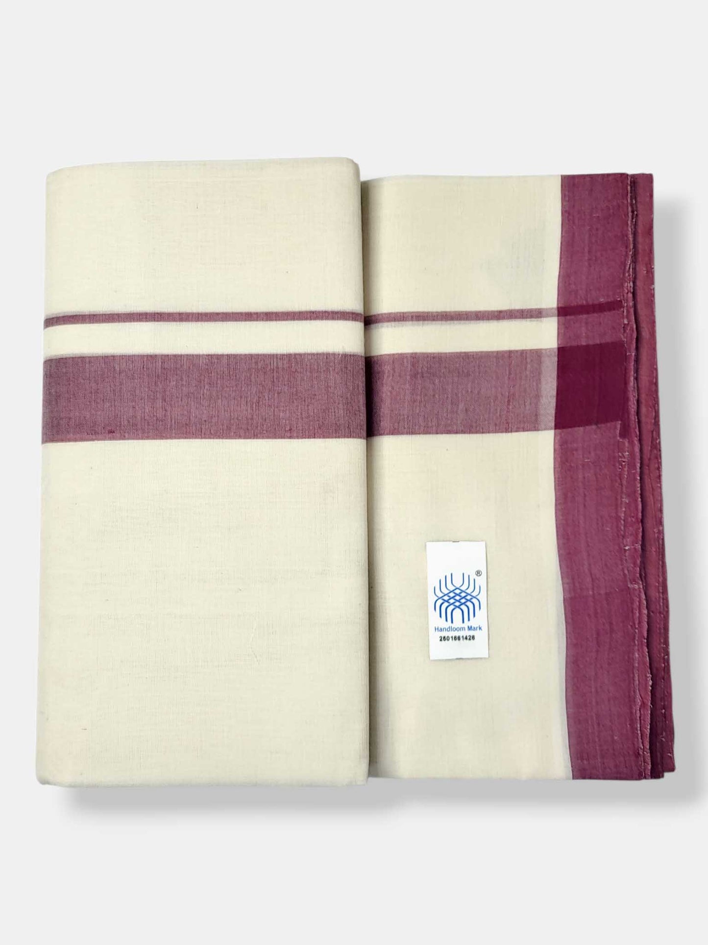 Kerala Balaramapuram Pure Cotton Handloom Mundu/Dhoti