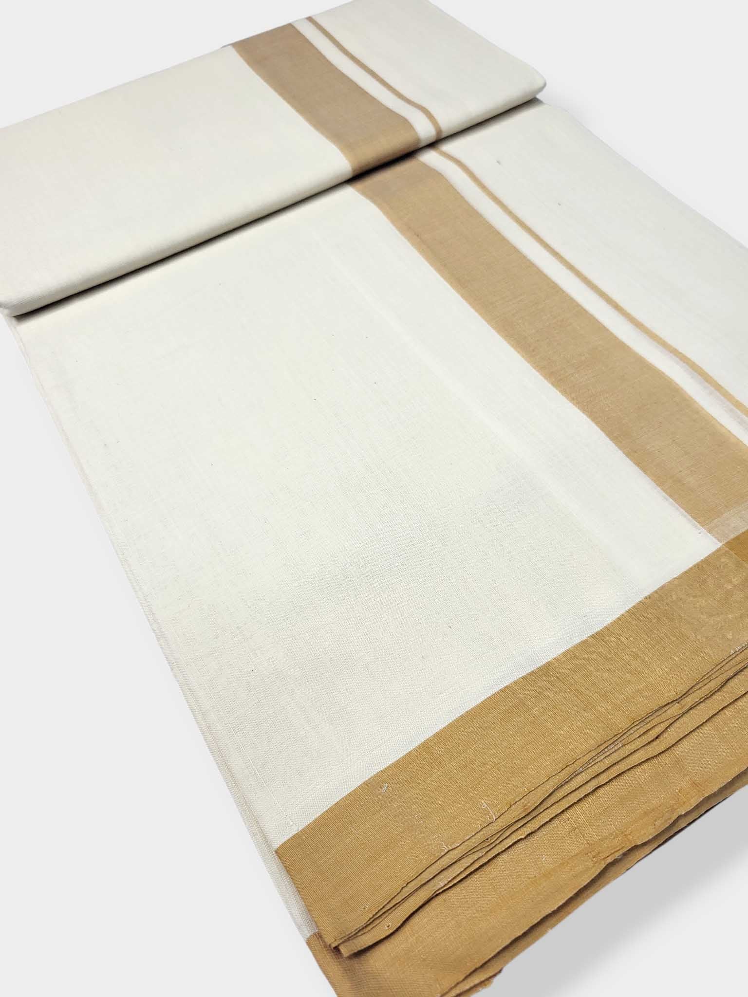 Kerala Balaramapuram Pure Cotton Handloom Mundu/Dhoti