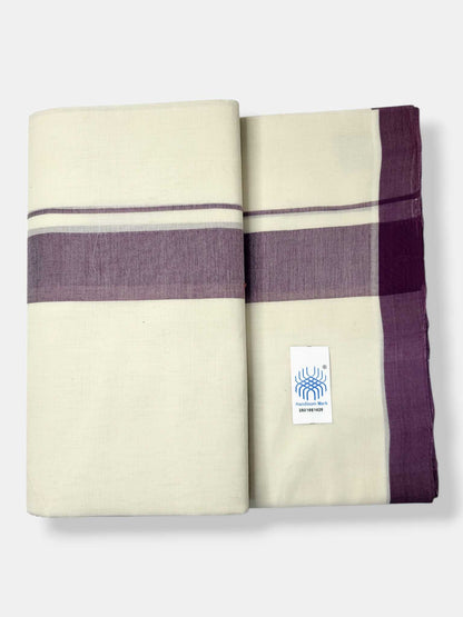 Kerala Balaramapuram Pure Cotton Handloom Mundu/Dhoti