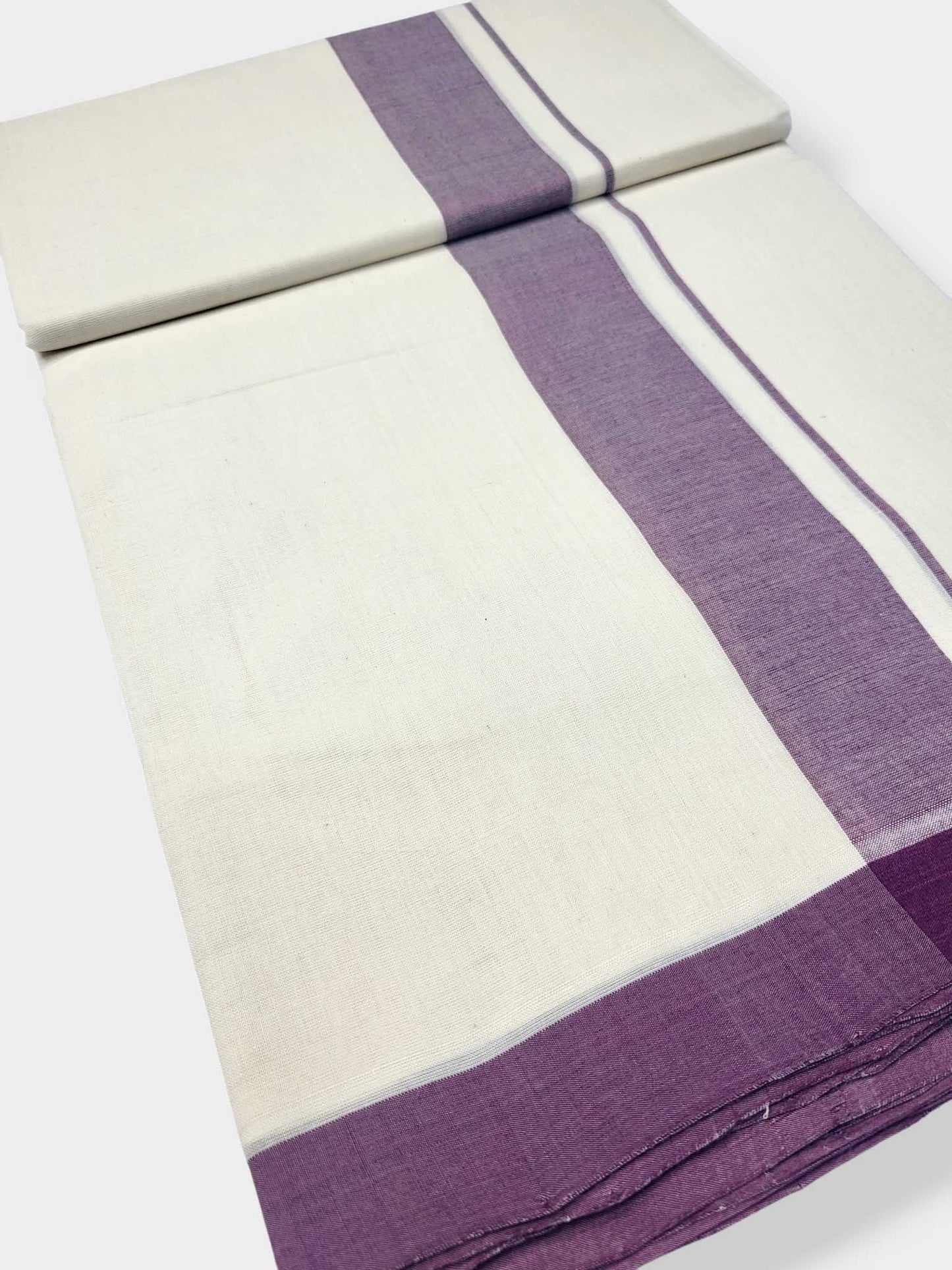Kerala Balaramapuram Pure Cotton Handloom Mundu/Dhoti