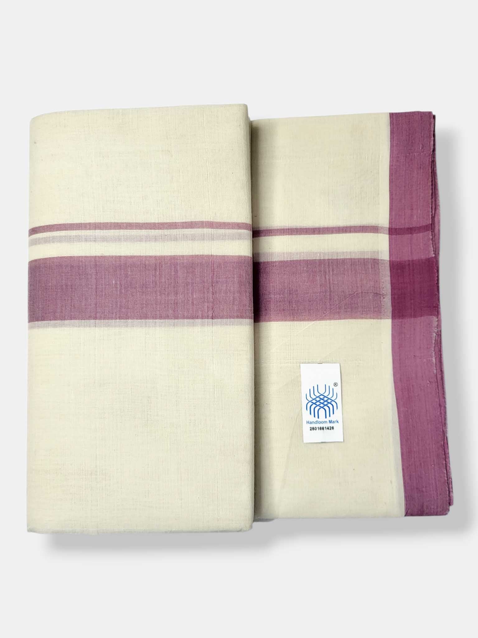 Kerala Balaramapuram Pure Cotton Handloom Mundu/Dhoti