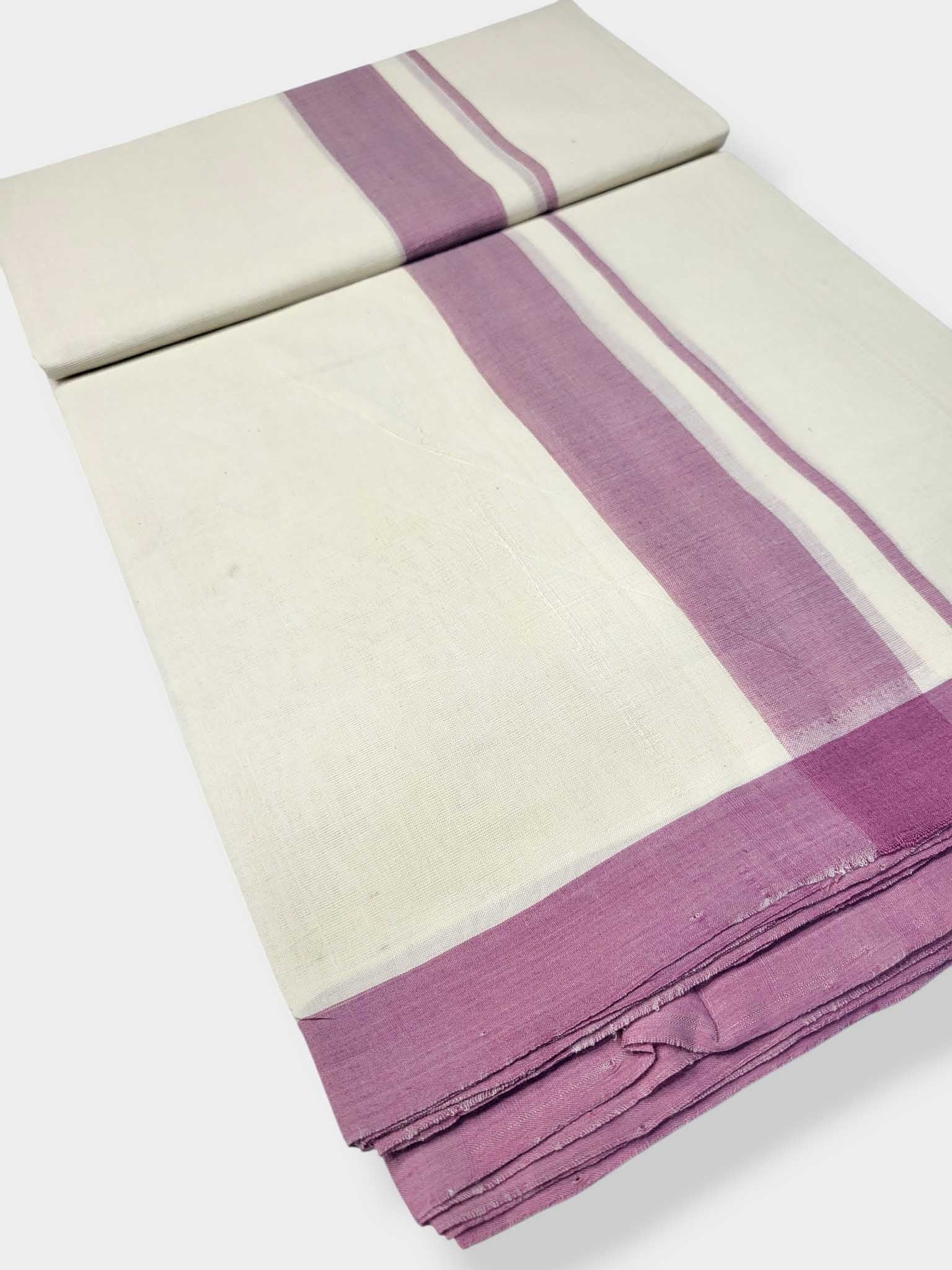 Kerala Balaramapuram Pure Cotton Handloom Mundu/Dhoti