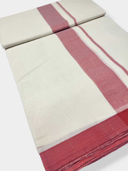 Kerala Balaramapuram Pure Cotton Handloom Mundu/Dhoti