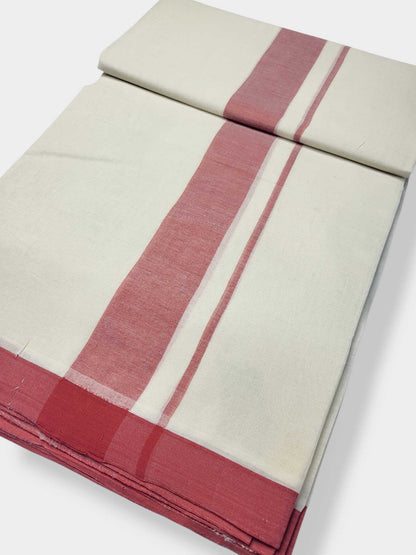 Kerala Balaramapuram Pure Cotton Handloom Mundu/Dhoti
