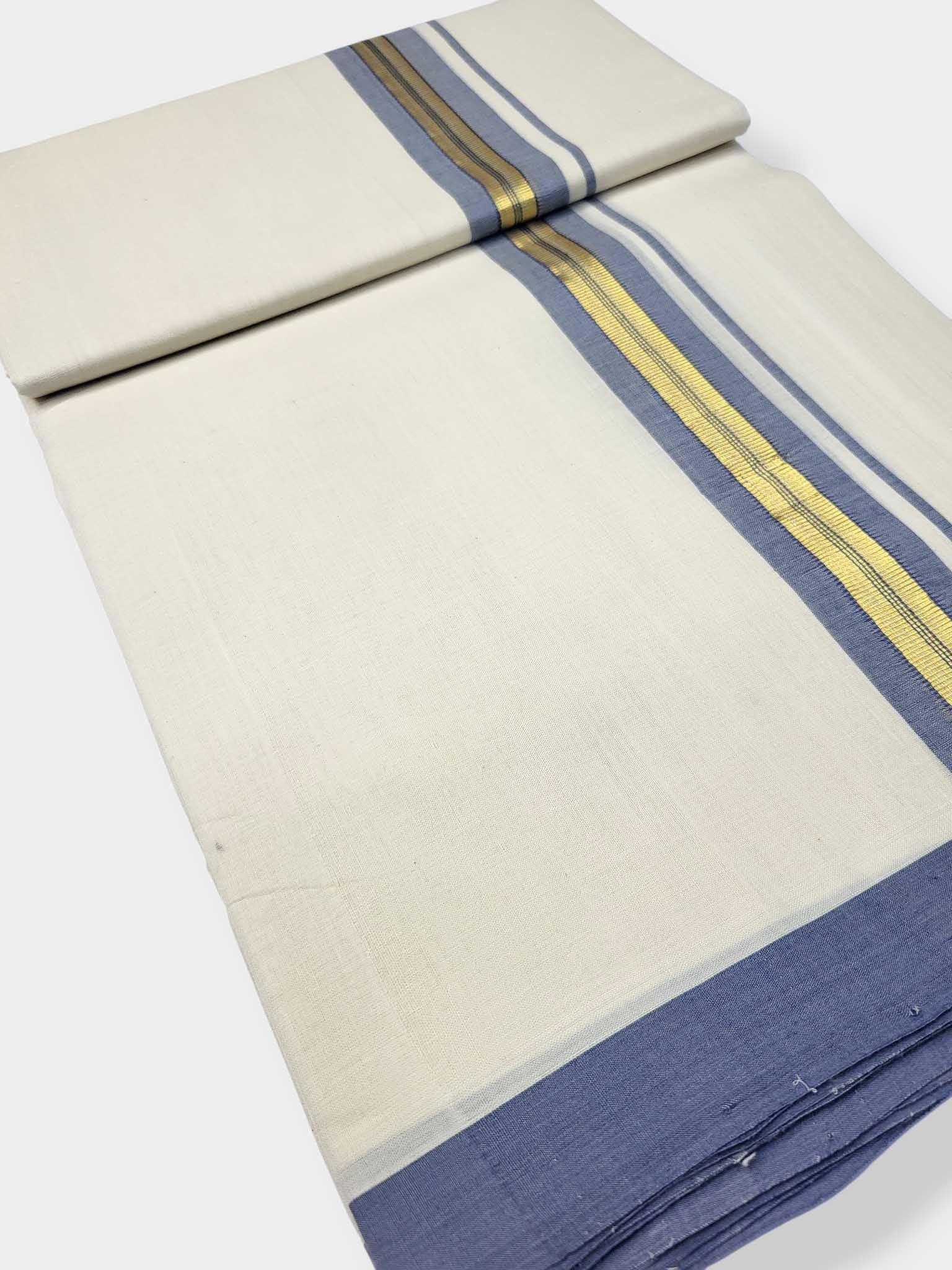 Kerala Balaramapuram Pure Cotton Handloom Mundu/Dhoti