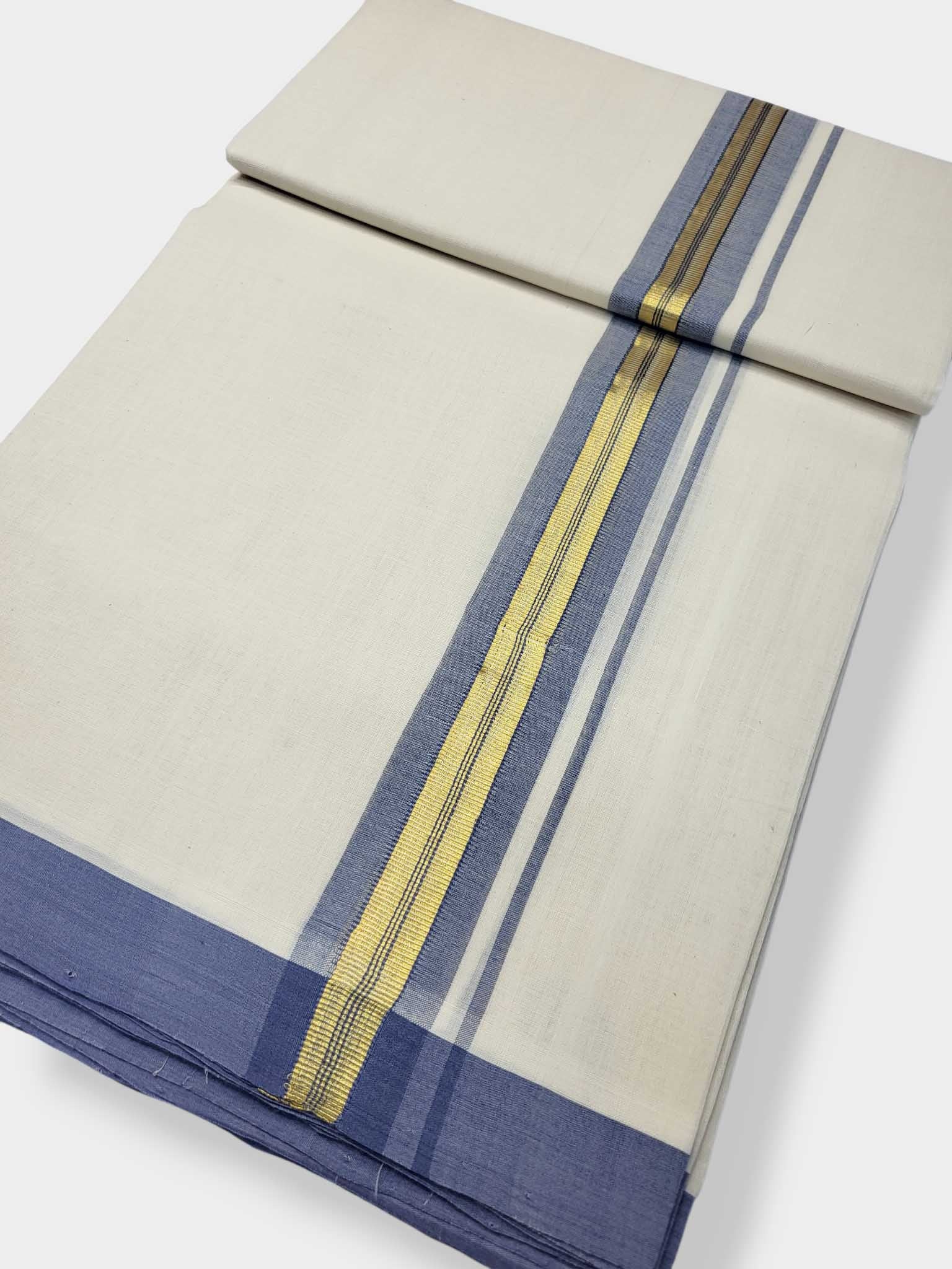 Kerala Balaramapuram Pure Cotton Handloom Mundu/Dhoti