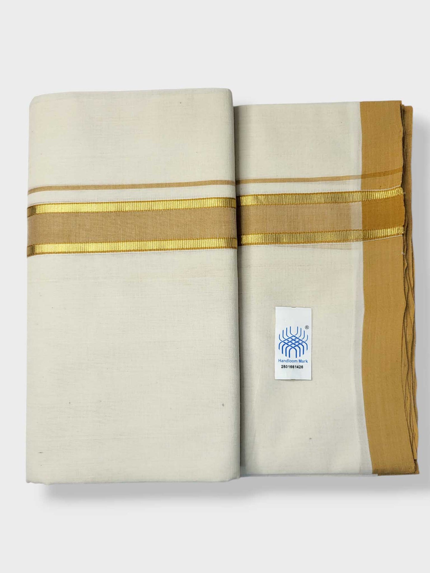 Kerala Balaramapuram Pure Cotton Handloom Mundu/Dhoti