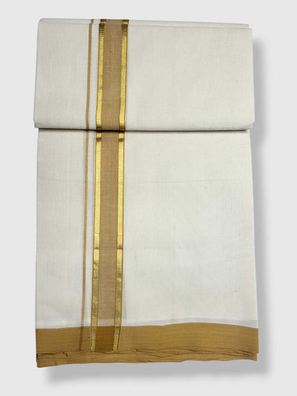 Kerala Balaramapuram Pure Cotton Handloom Mundu/Dhoti