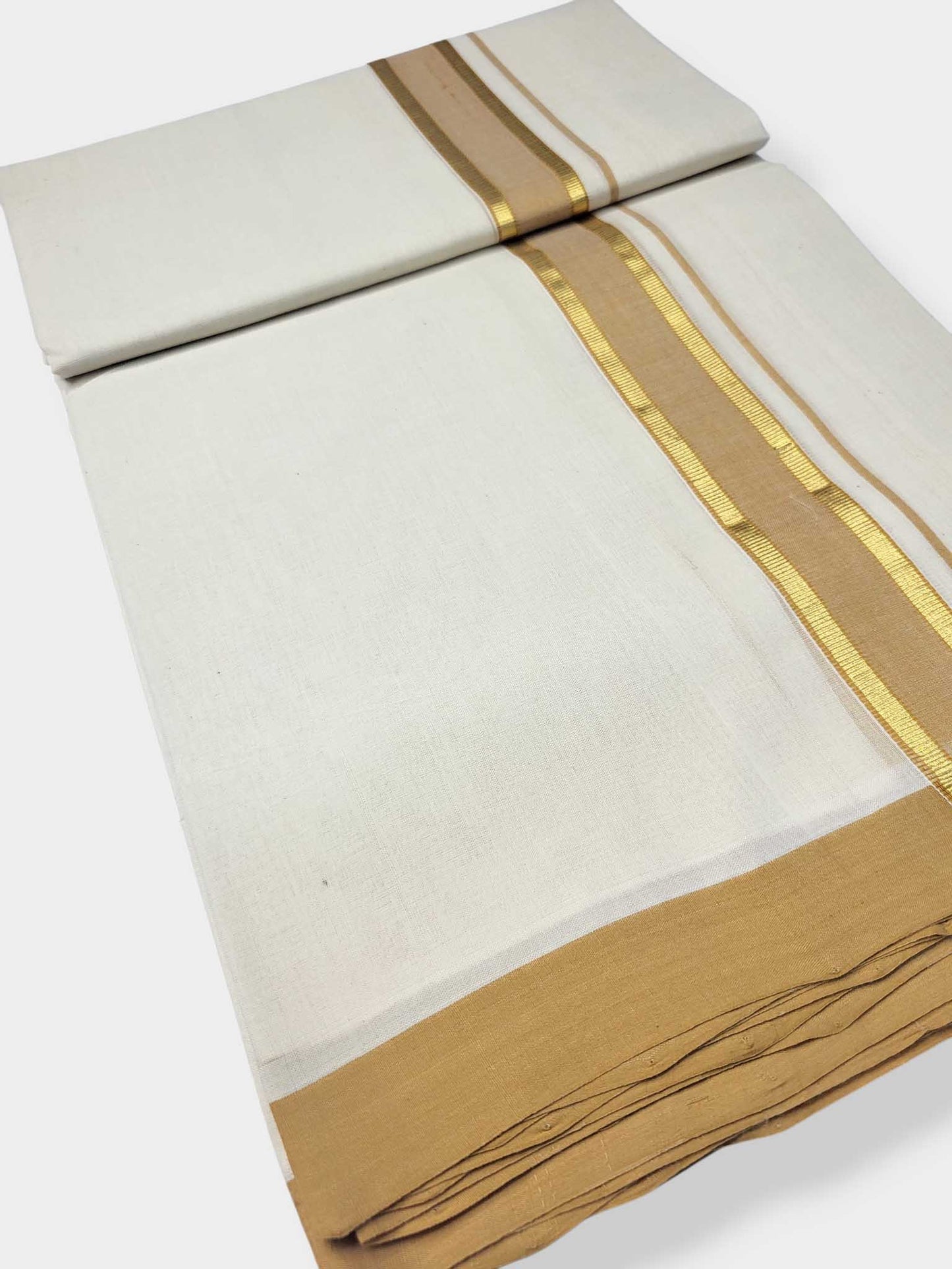 Kerala Balaramapuram Pure Cotton Handloom Mundu/Dhoti