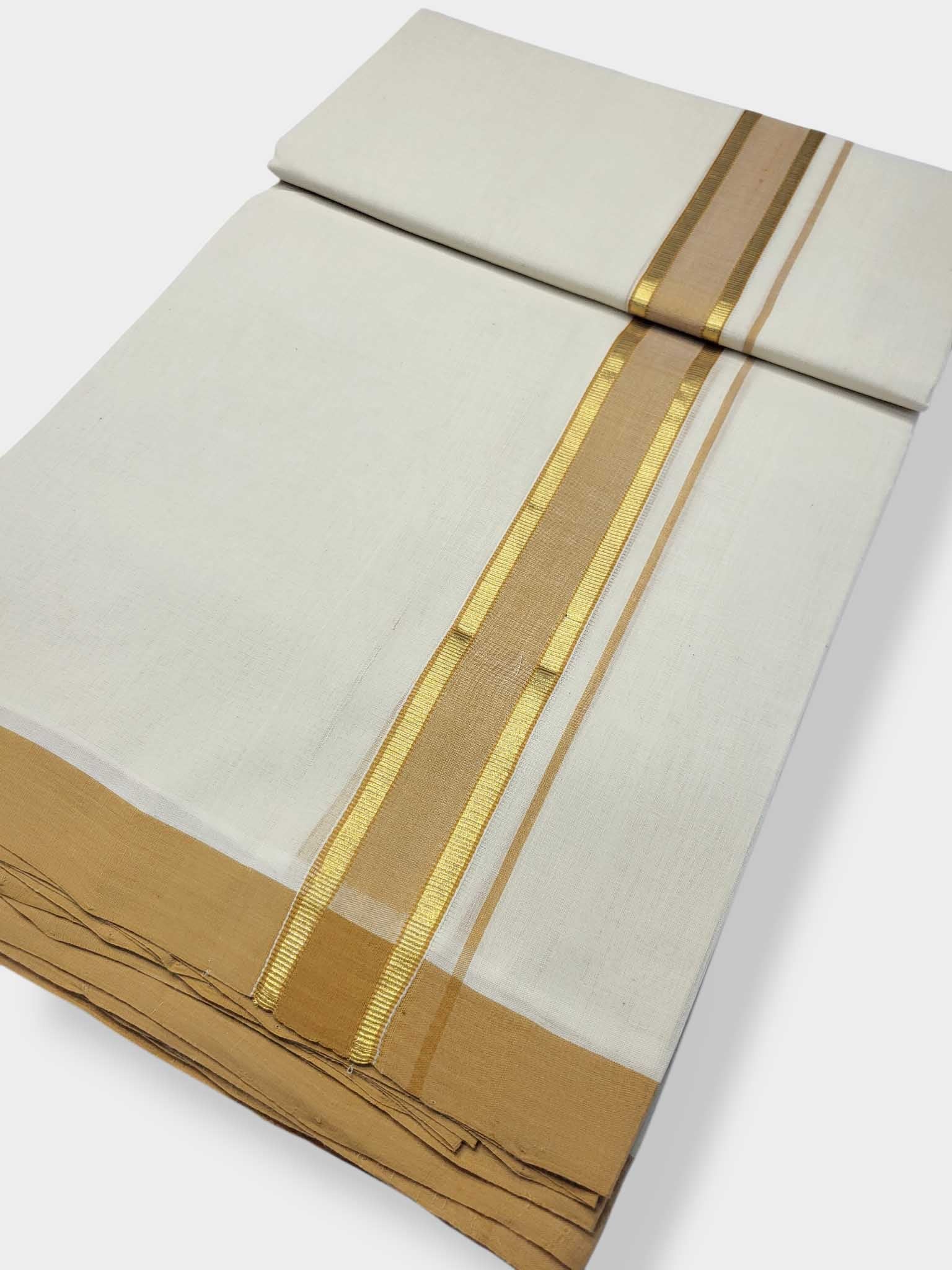 Kerala Balaramapuram Pure Cotton Handloom Mundu/Dhoti