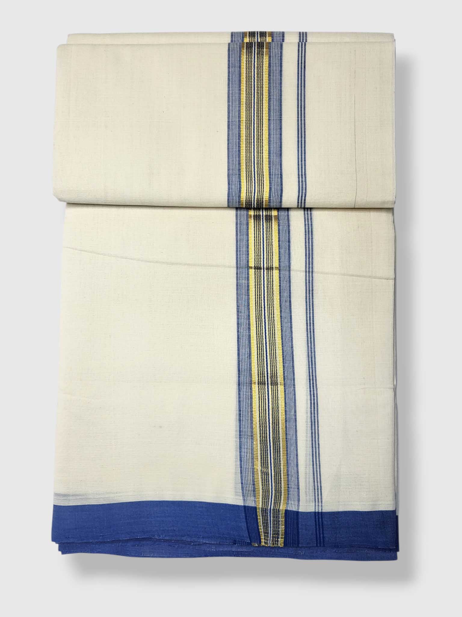 Kerala Balaramapuram Pure Cotton Handloom Mundu/Dhoti